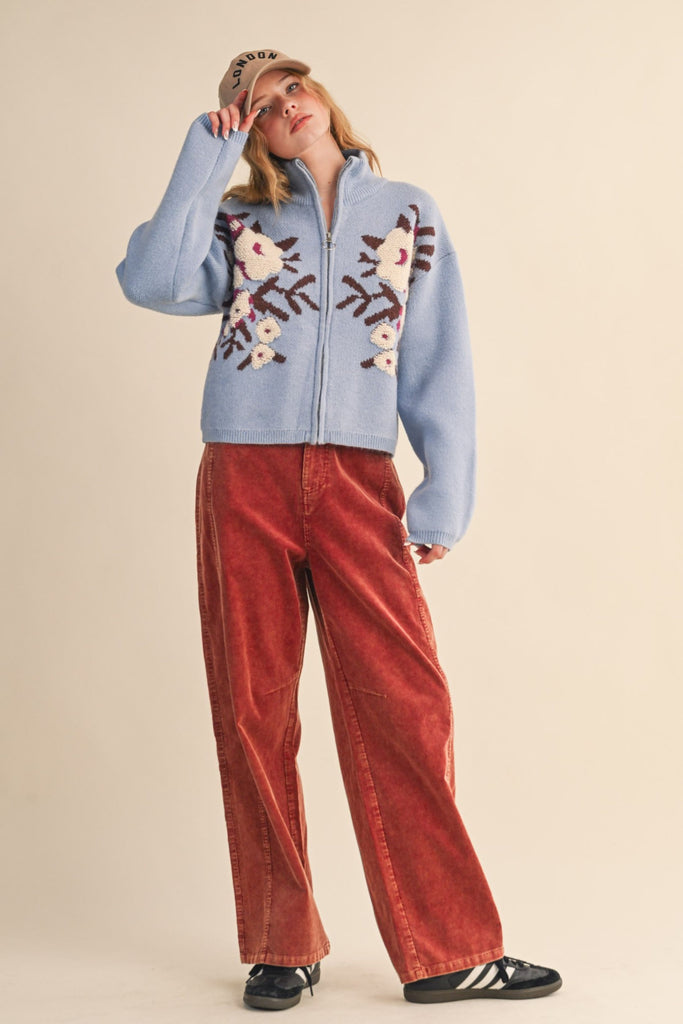 Ruby Corduroy Barrel Trousers