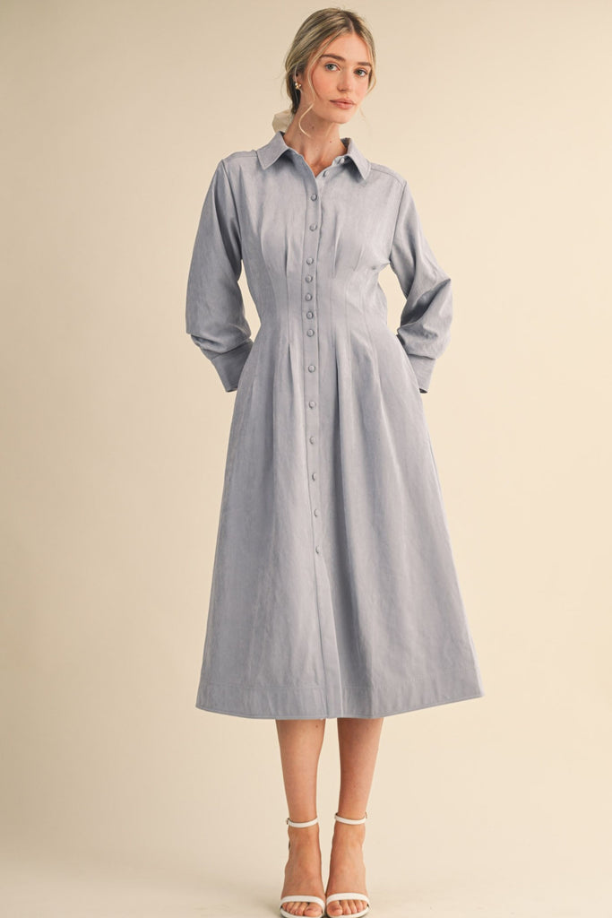 Bree Pleated Midi Dress