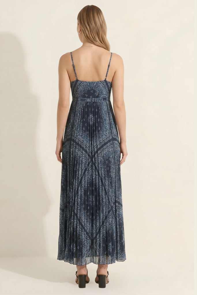 Natalie Pleated Maxi Dress – fab'rik