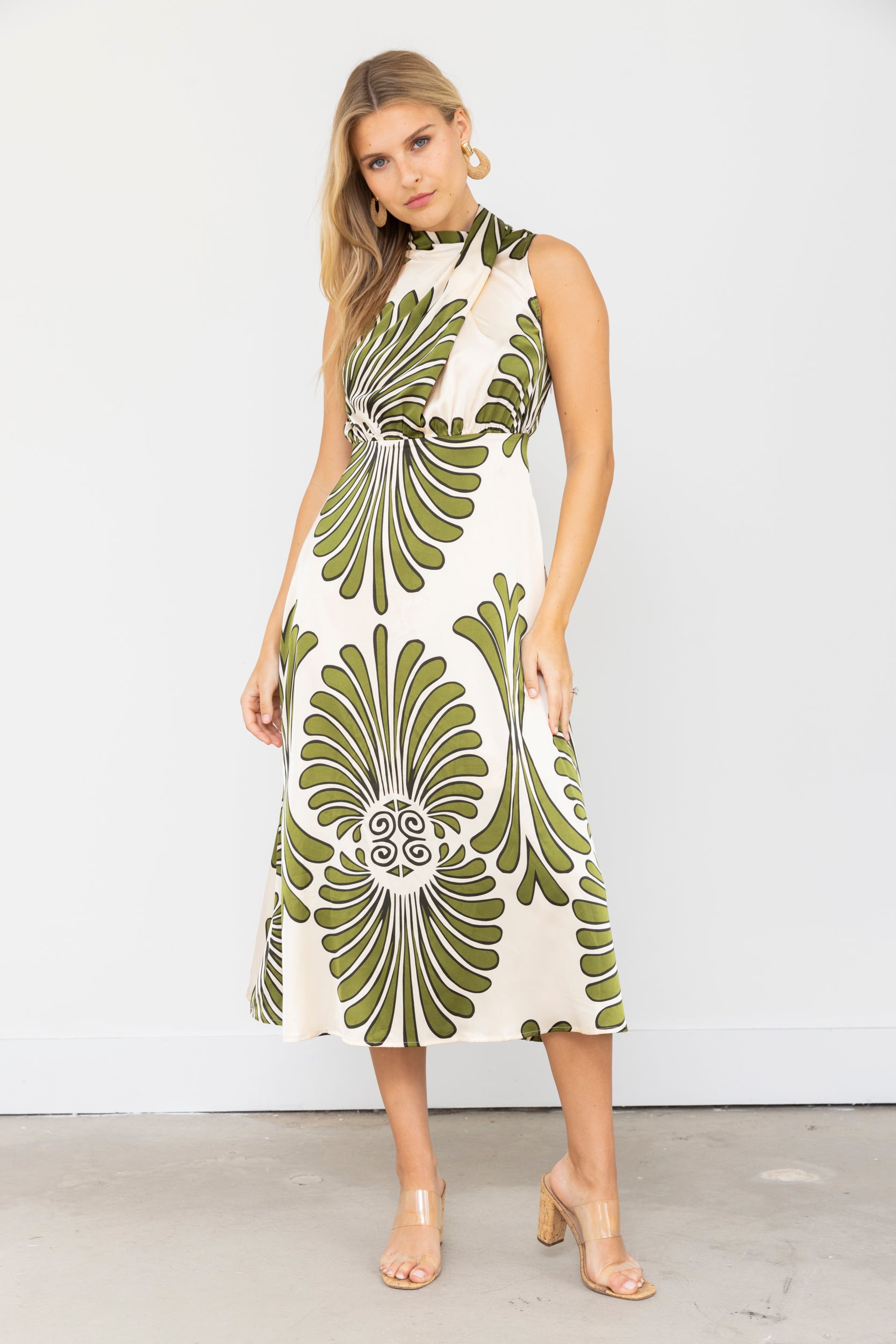 Colin Sleeveless Midi Dress - fab'rik