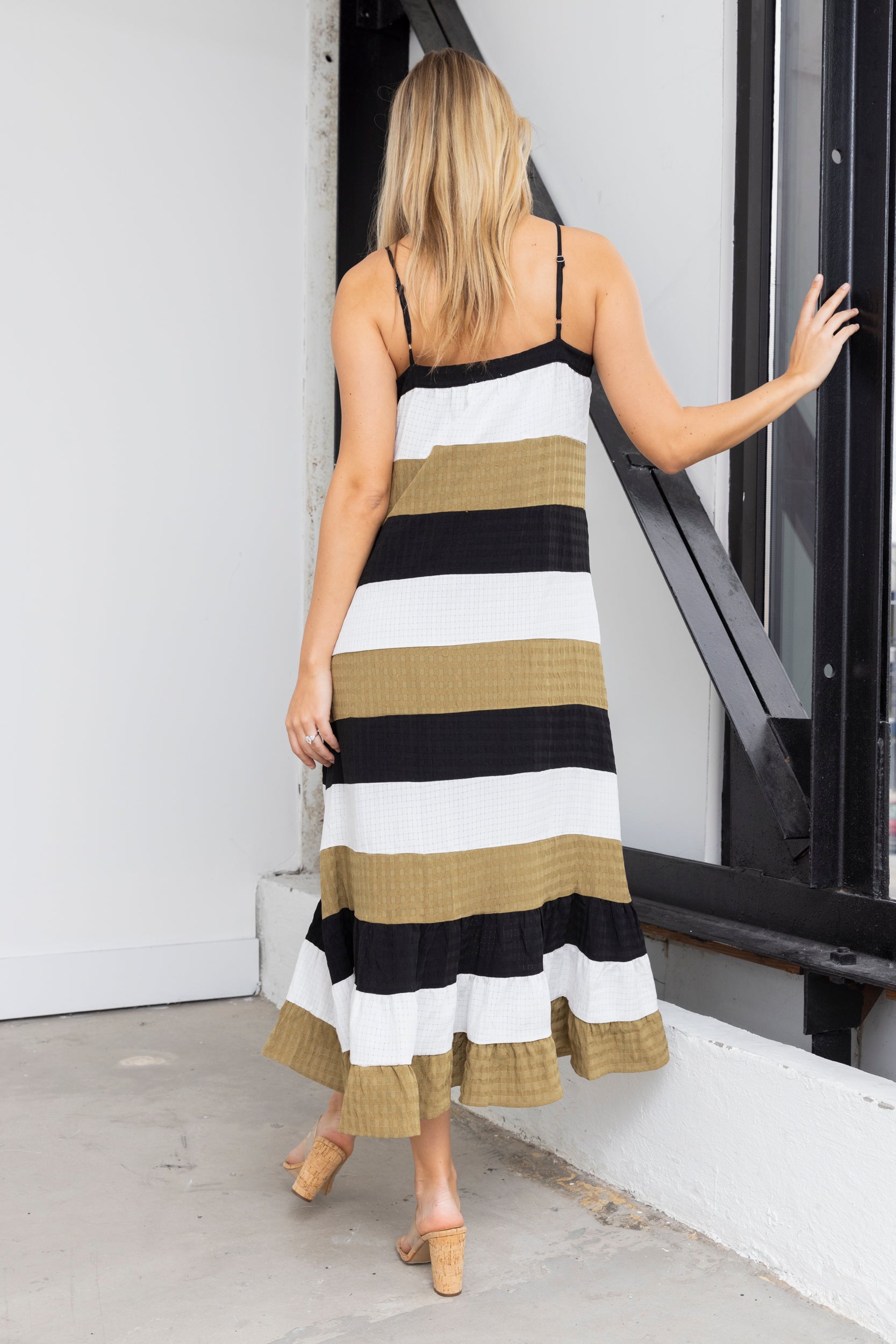 Reeves Color Block Midi Dress - fab'rik