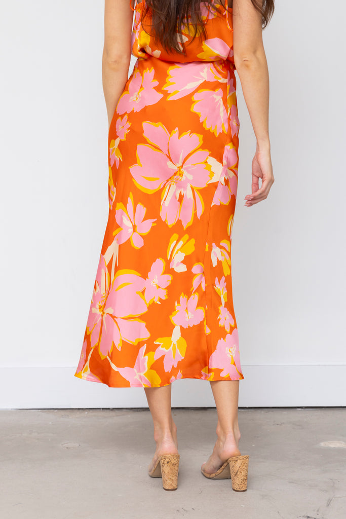 Celine Floral Midi Skirt - fab'rik