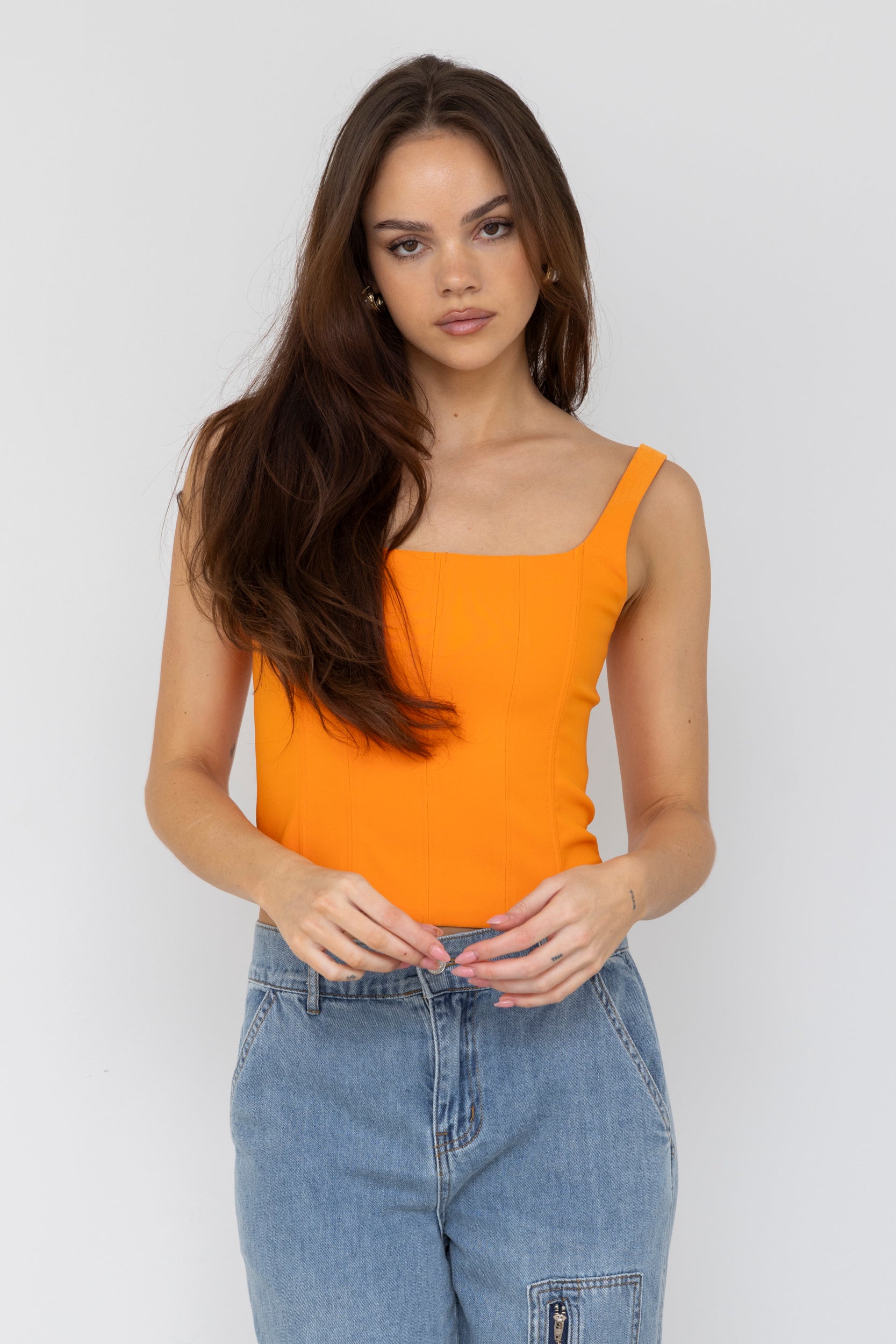 Lewis Ribbed Cropped Top - fab'rik