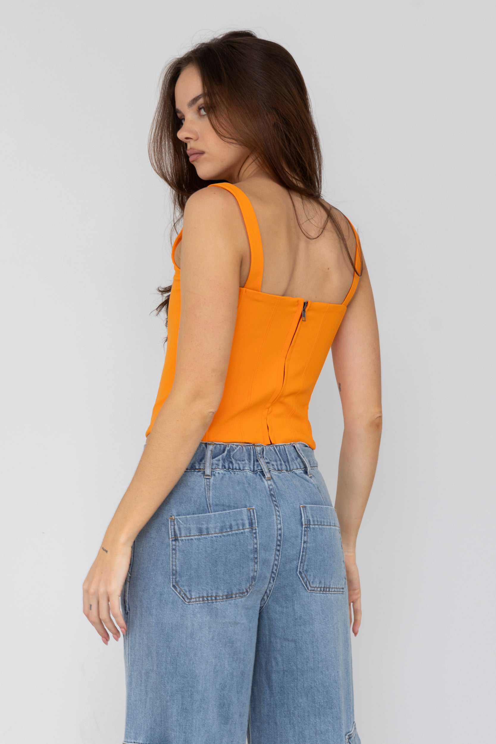 Lewis Ribbed Cropped Top - fab'rik
