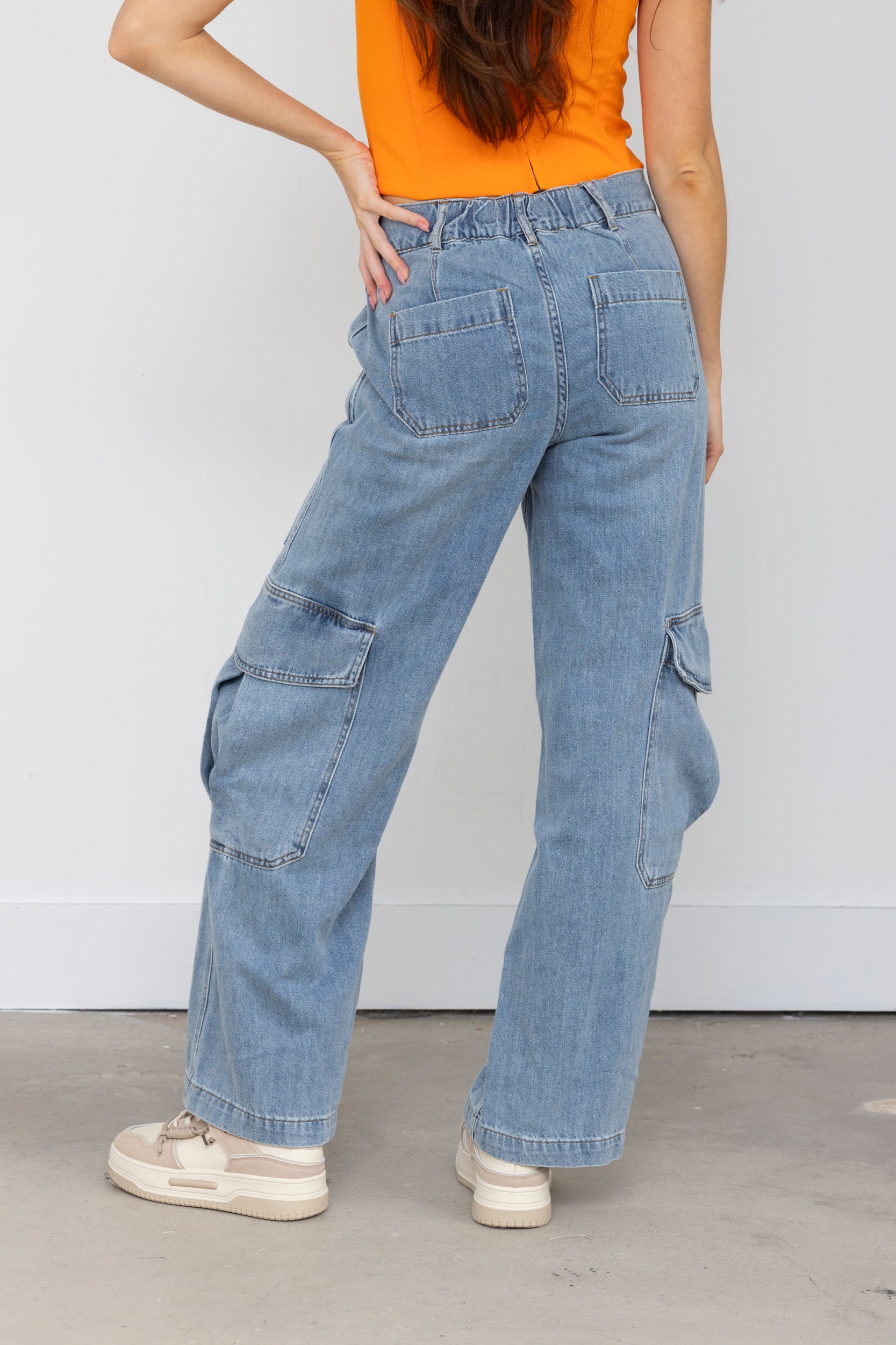 Patrick Denim Cargo Pants - fab'rik
