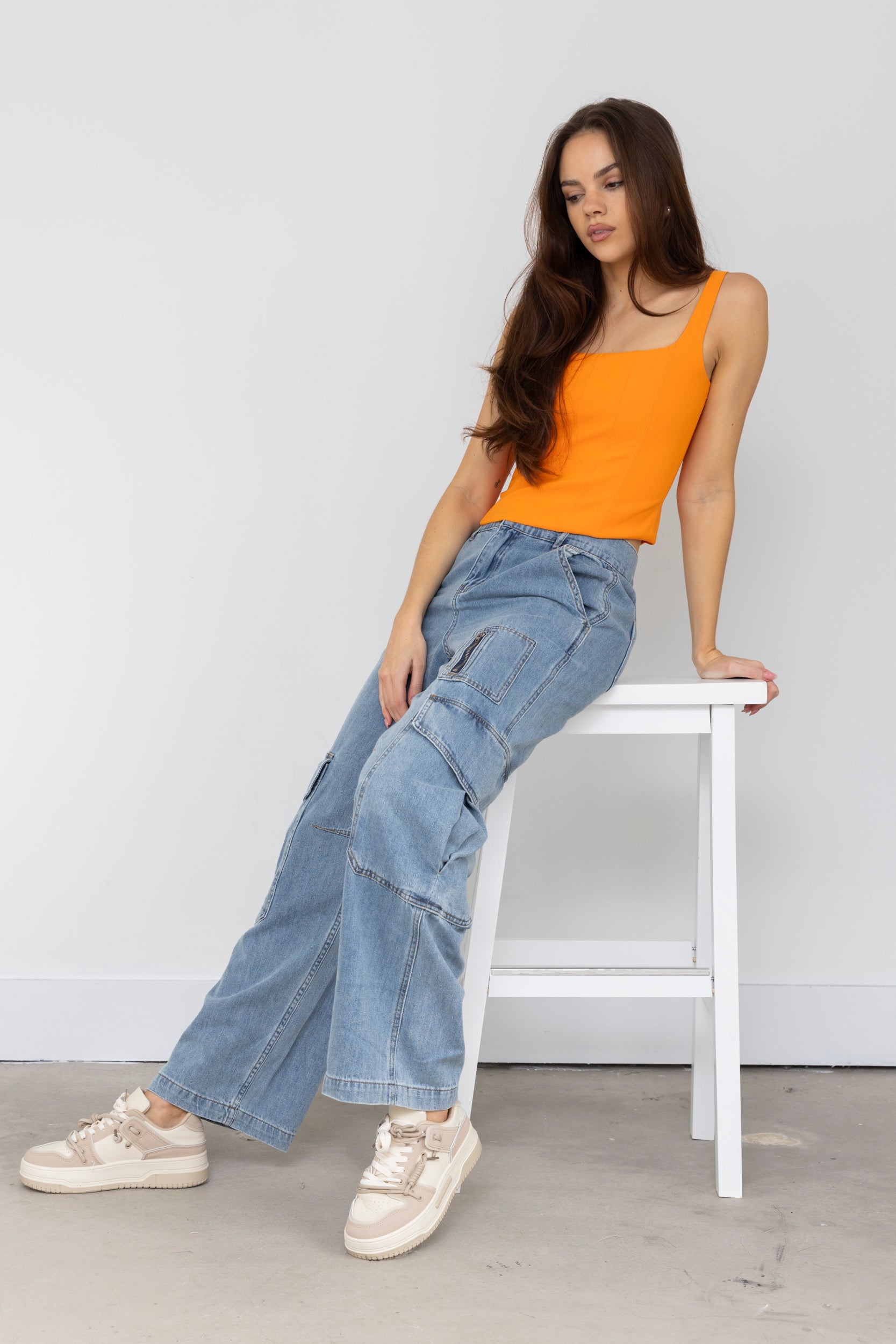 Patrick Denim Cargo Pants - fab'rik