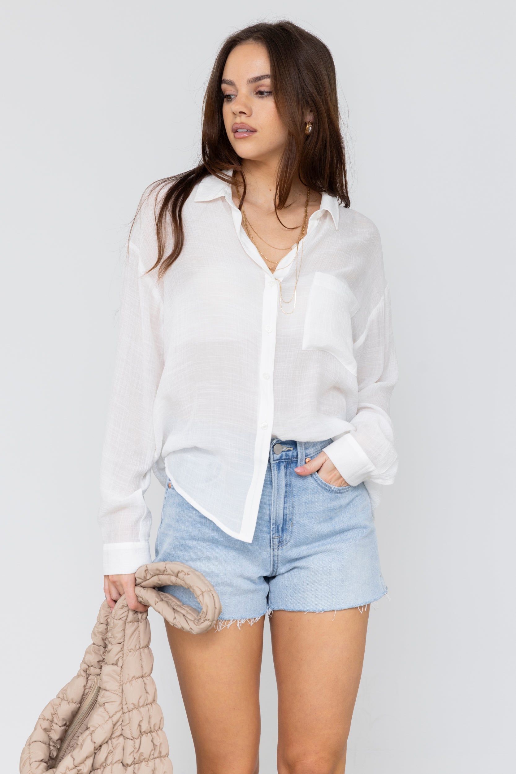Dora Button Down Blouse - fab'rik