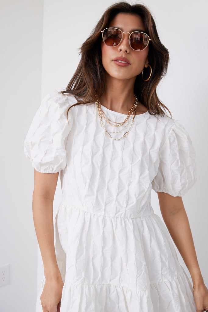 Valentina Short Sleeve Mini Dress - fab'rik