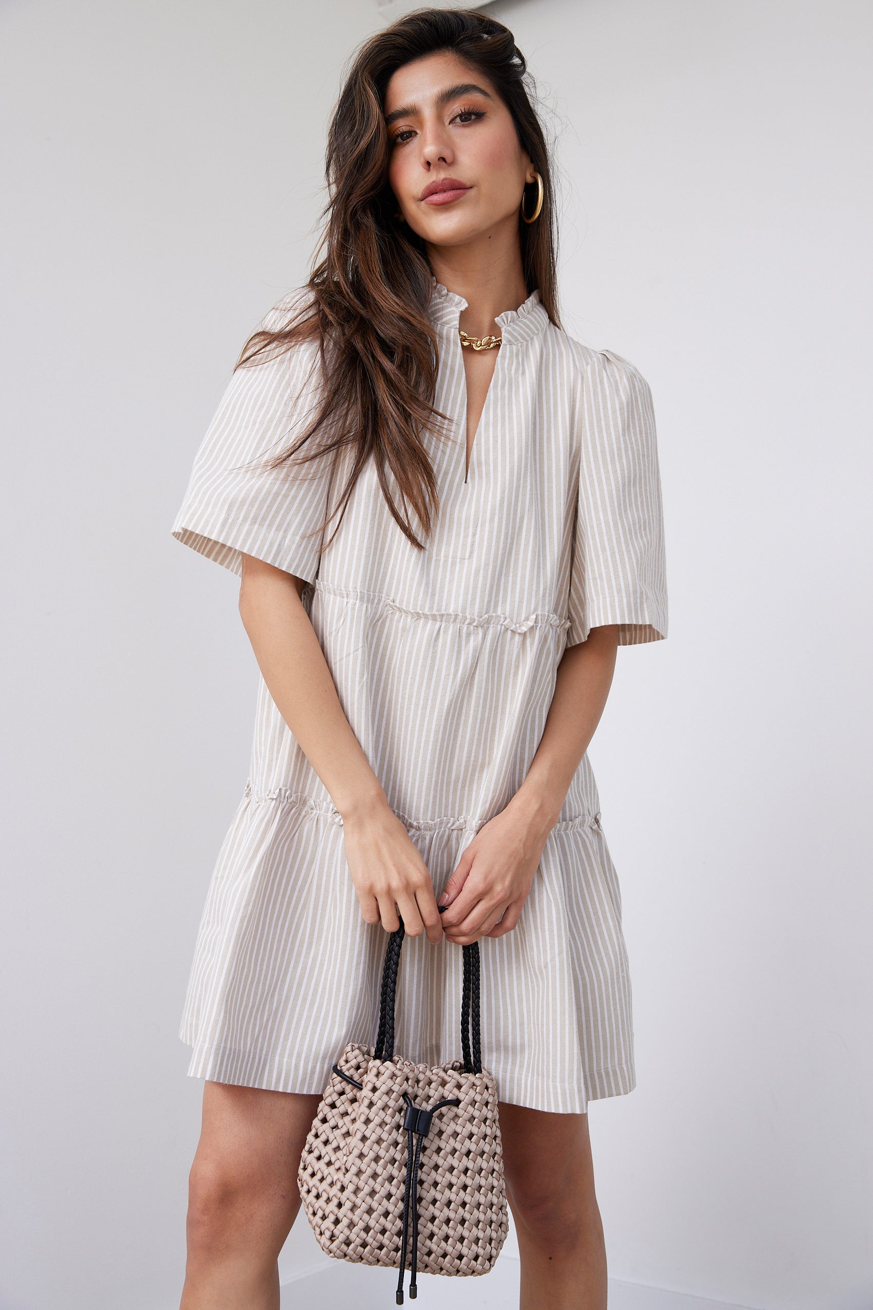 June Tiered Mini Dress - fab'rik