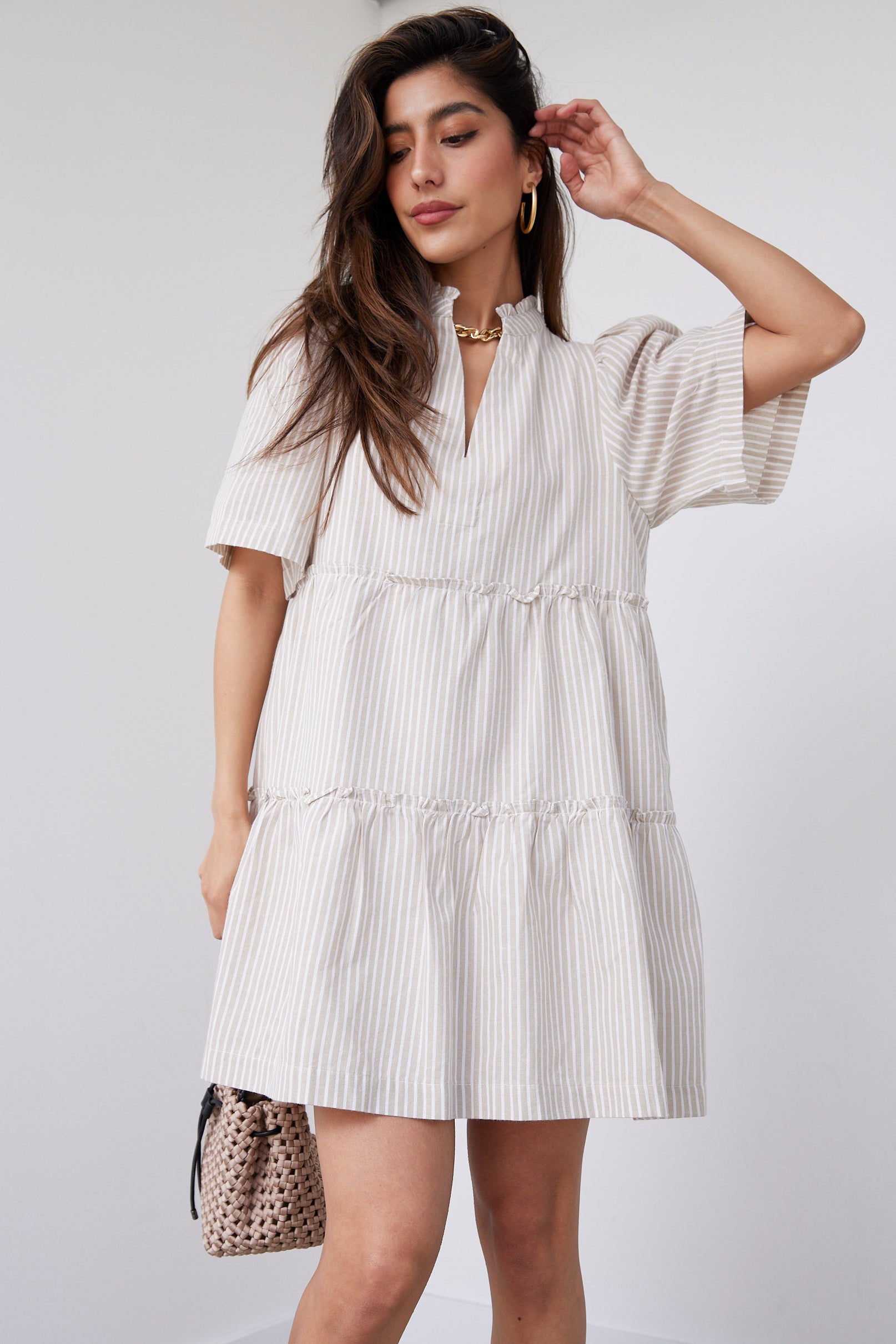 June Tiered Mini Dress - fab'rik