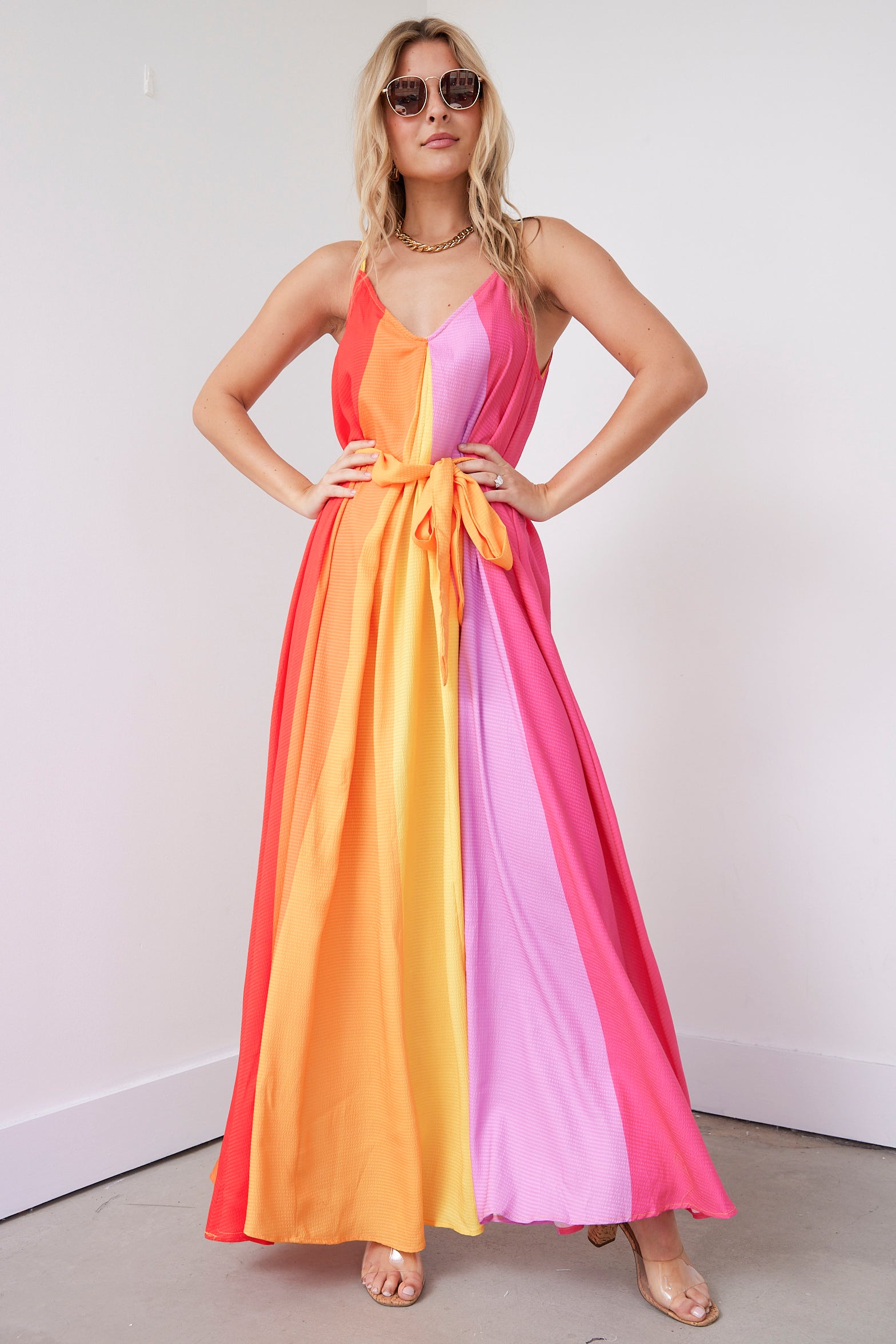 Robbins Printed Woven Maxi Dress - fab'rik
