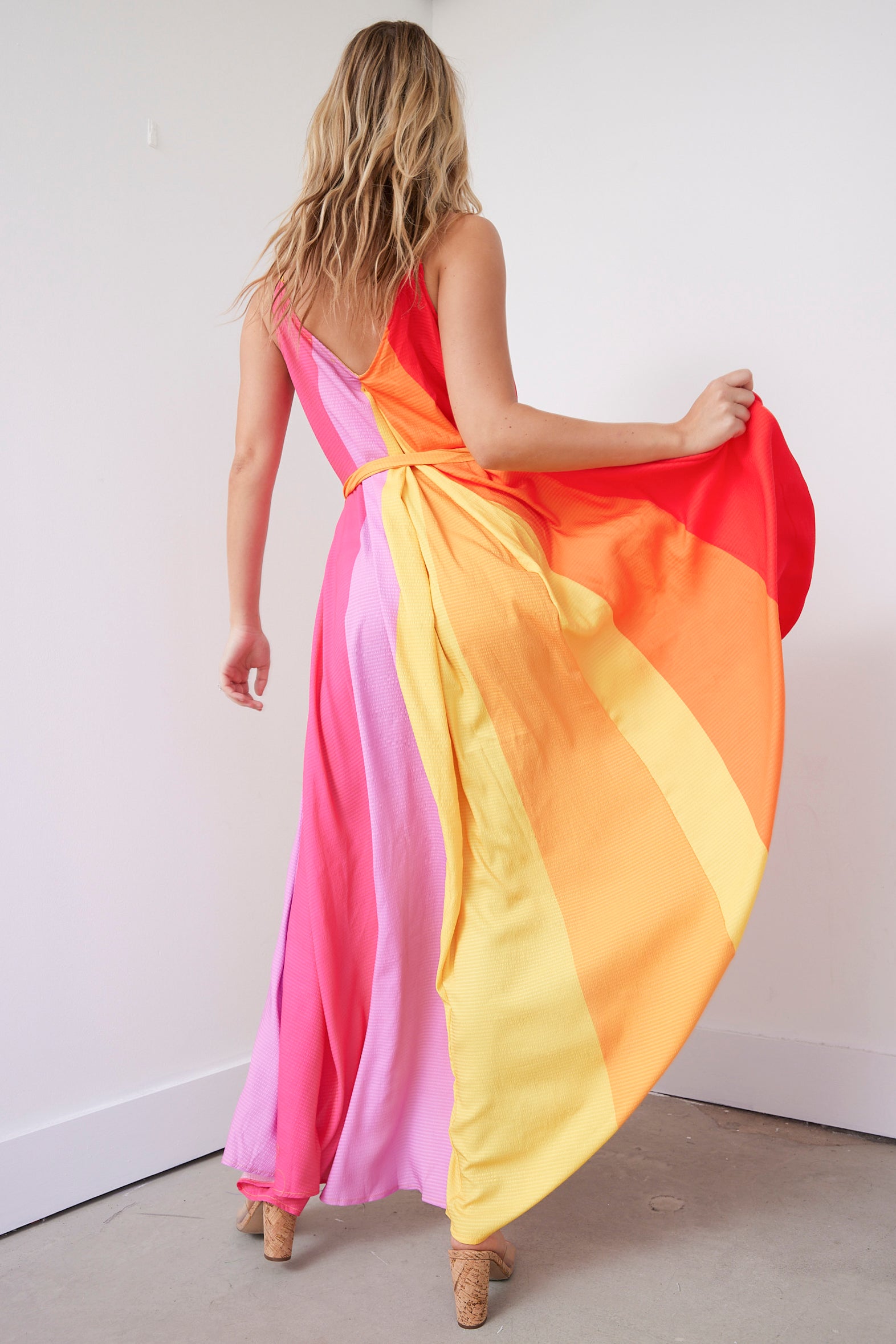 Robbins Printed Woven Maxi Dress - fab'rik