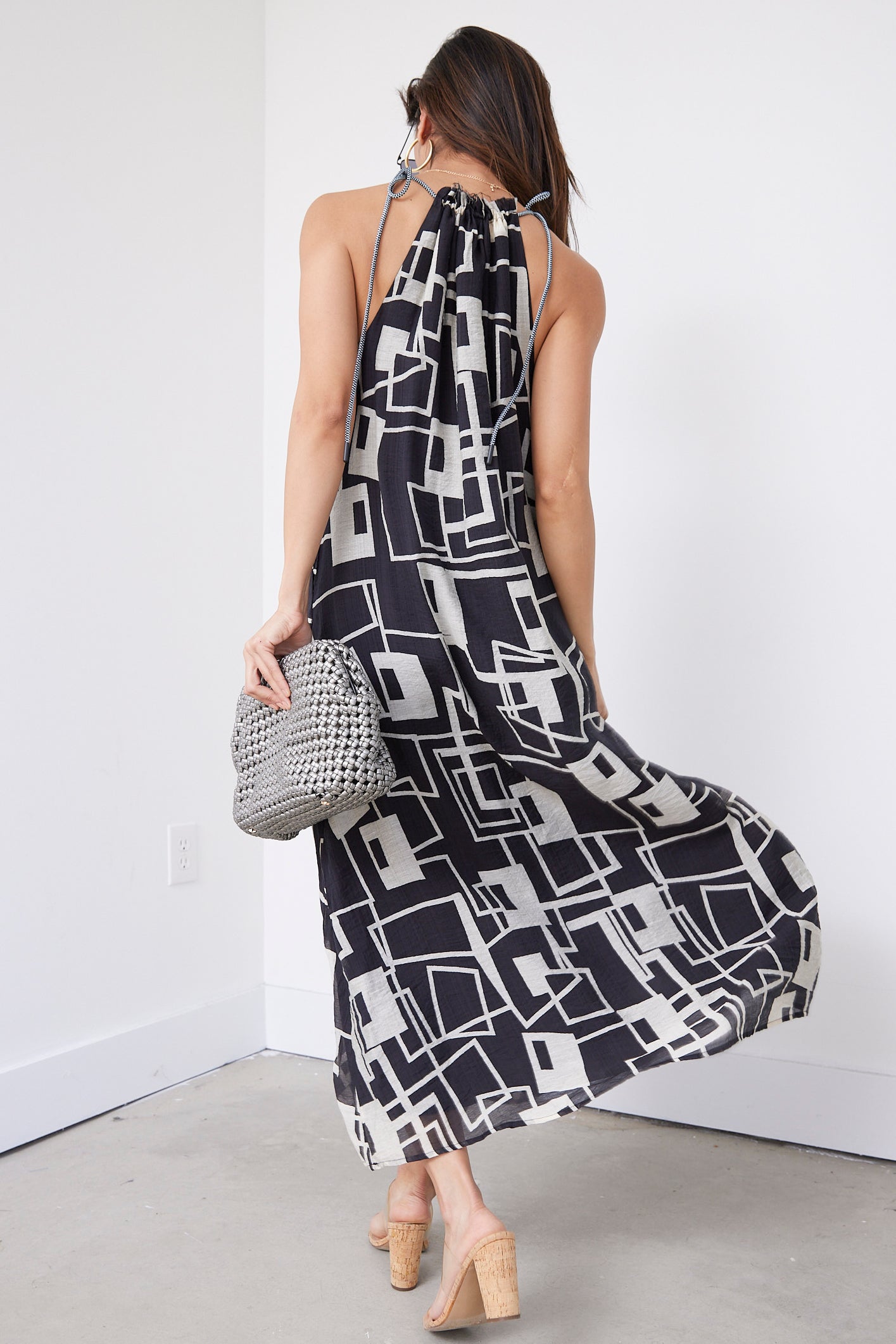 Finley Geo Print Midi Dress - fab'rik
