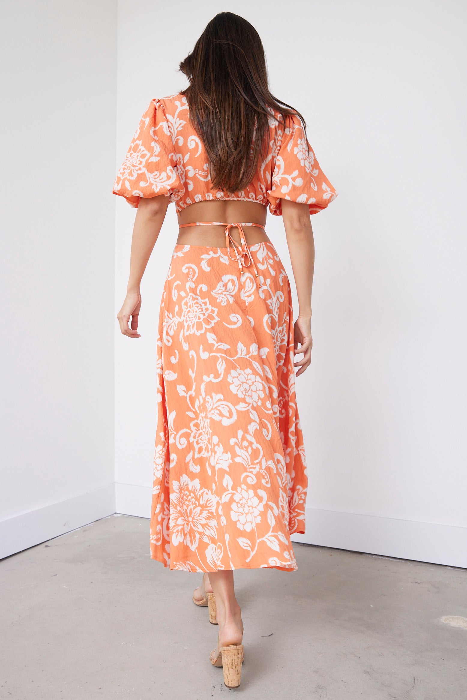Rory Cut Out Detail Midi Dress - fab'rik