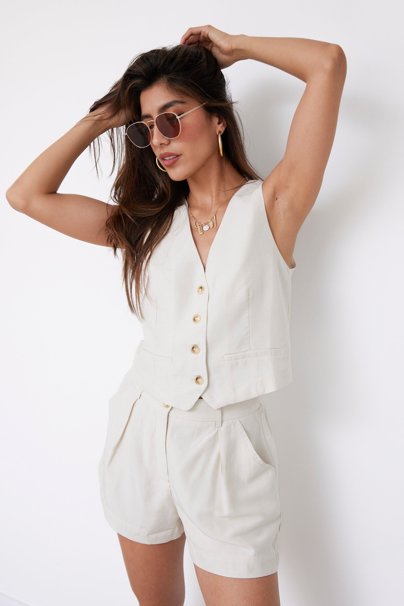 Chiara Trouser Style Shorts - fab'rik
