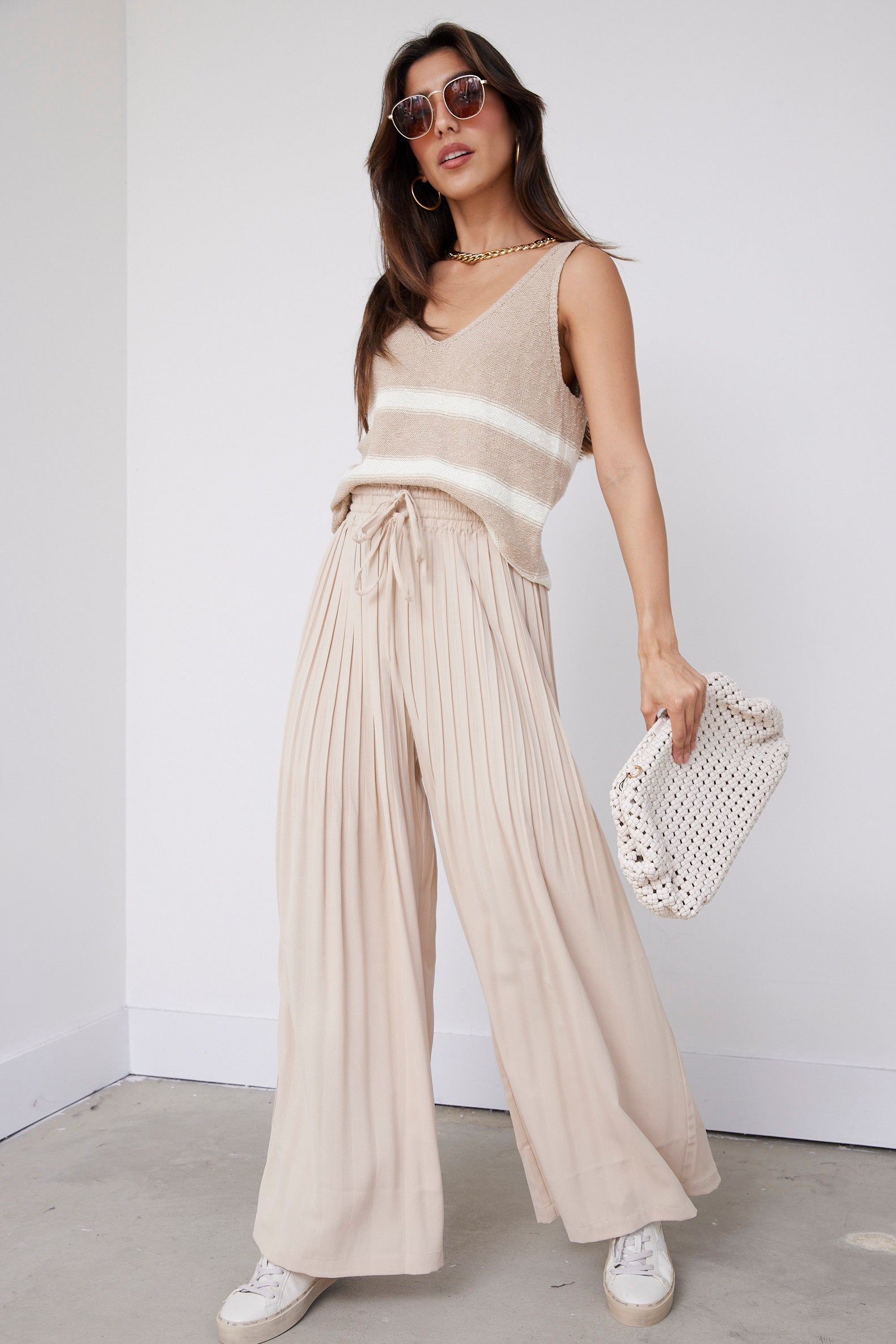 Howell Pleated Wide Leg Pants - fab'rik