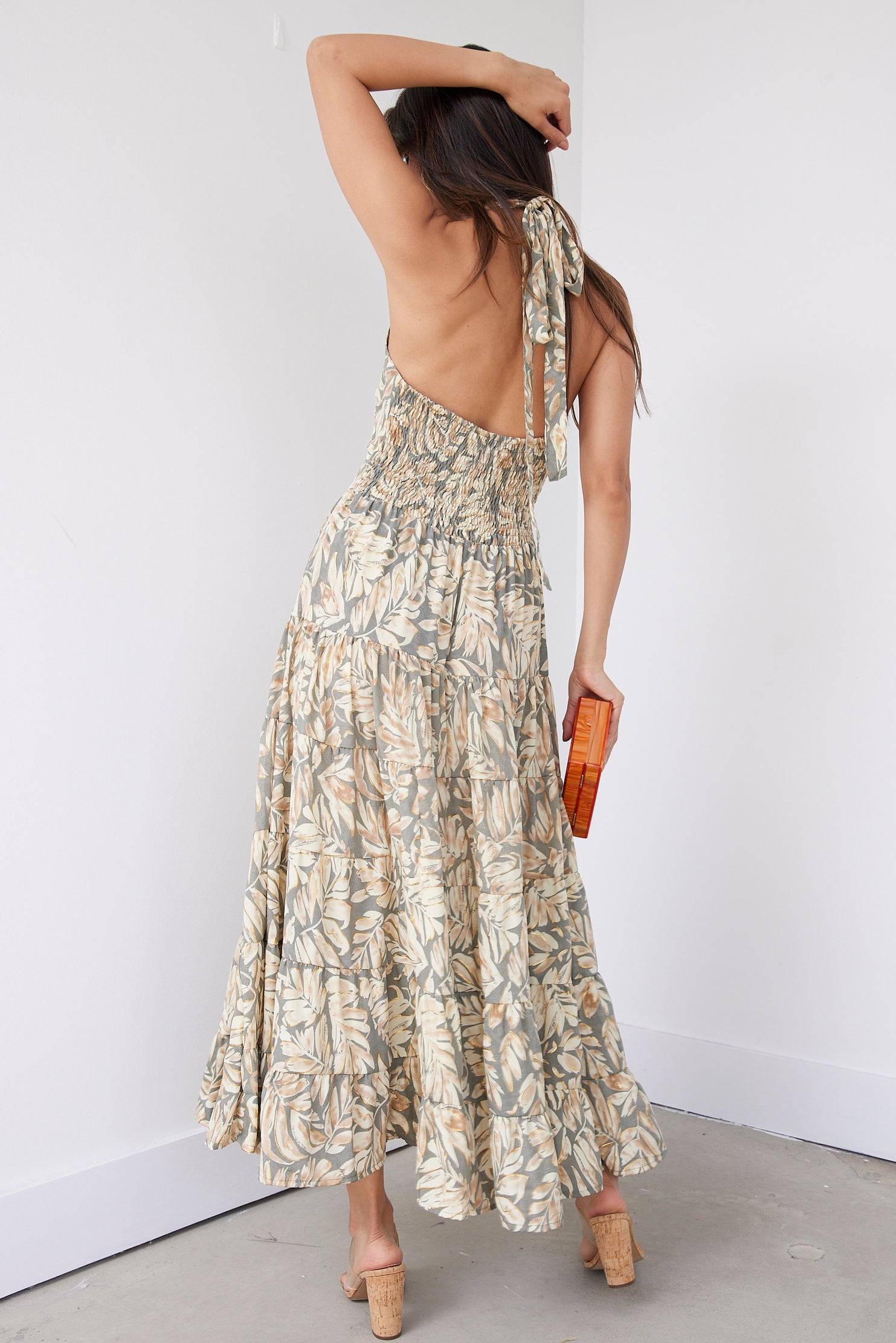 Belle Halter Floral Dress - fab'rik