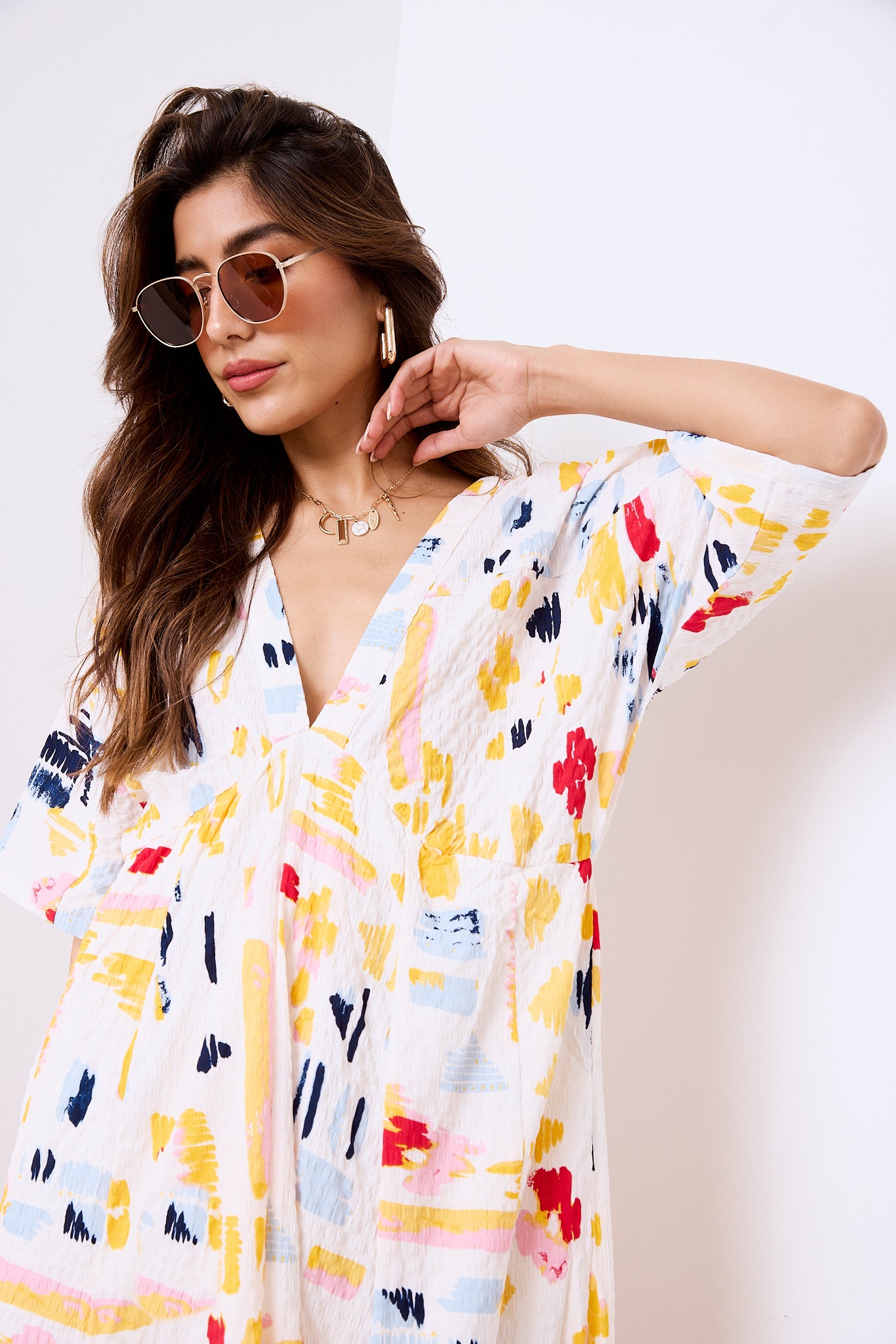 Darcie Kimono Sleeve Dress - fab'rik