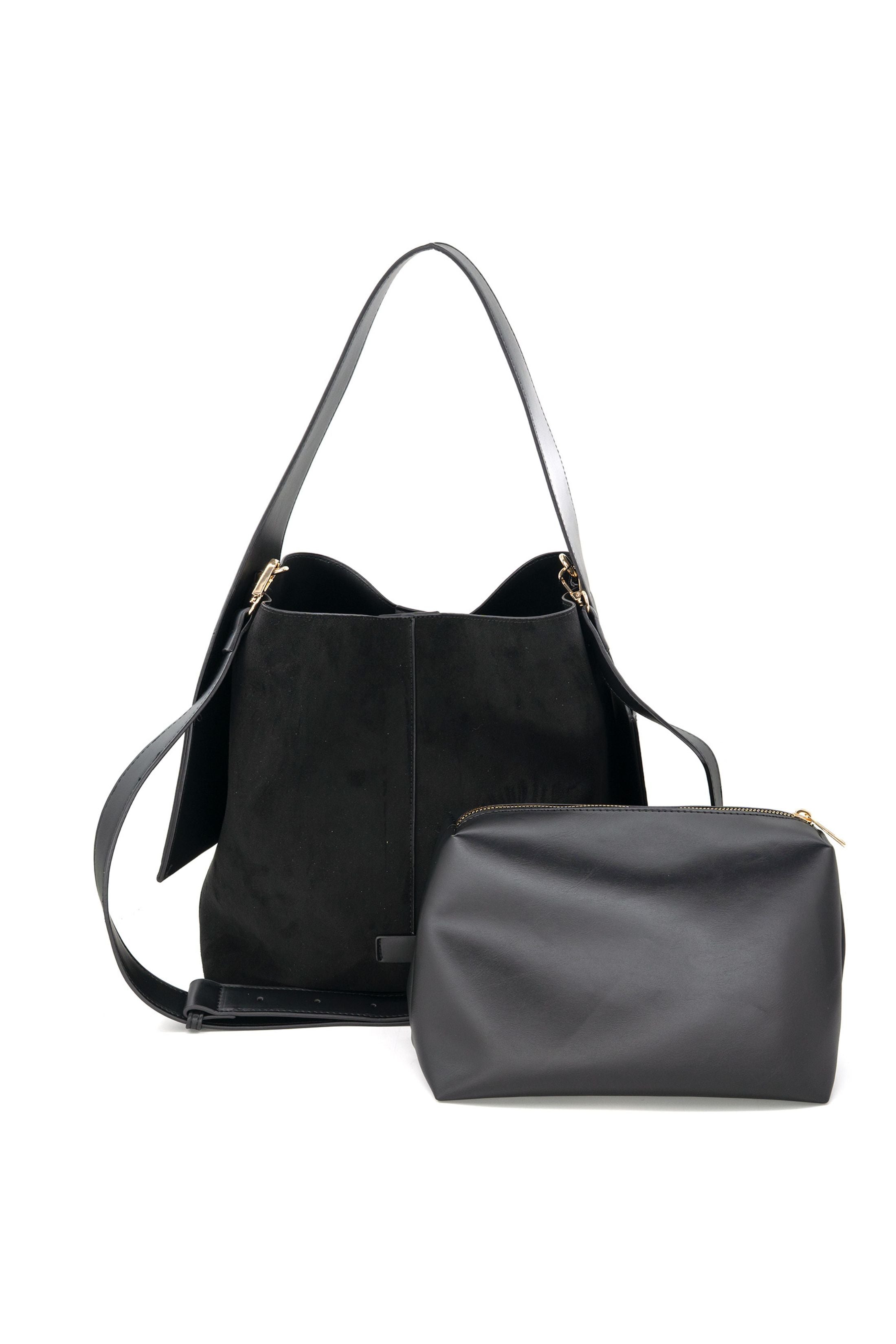 Jaden Large Suede Hobo Bag