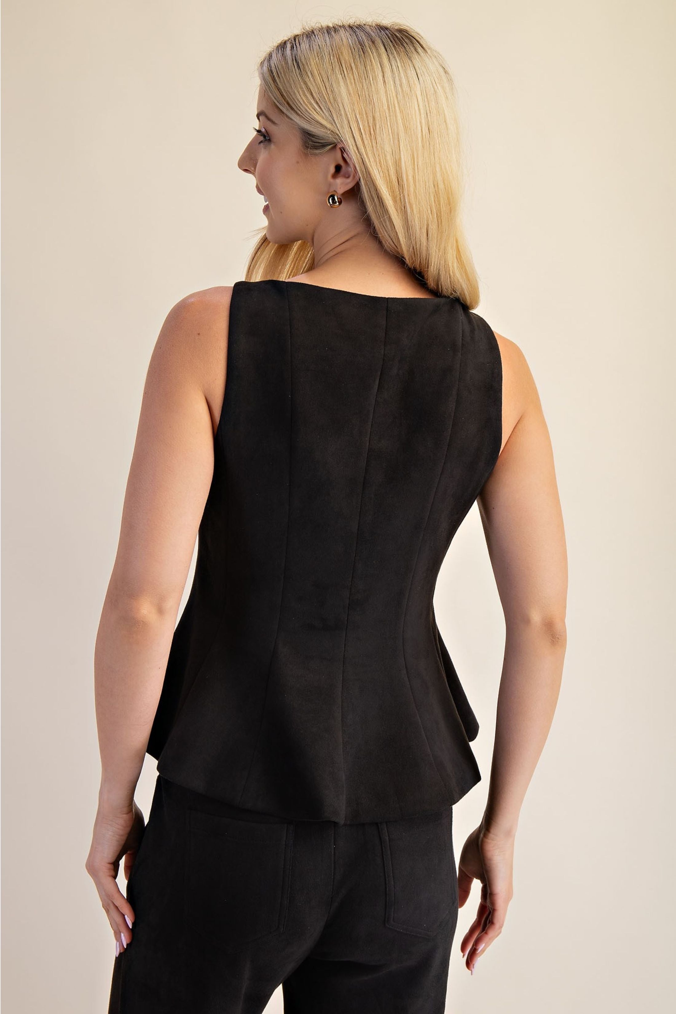 Natasha Sleeveless Fitted Top