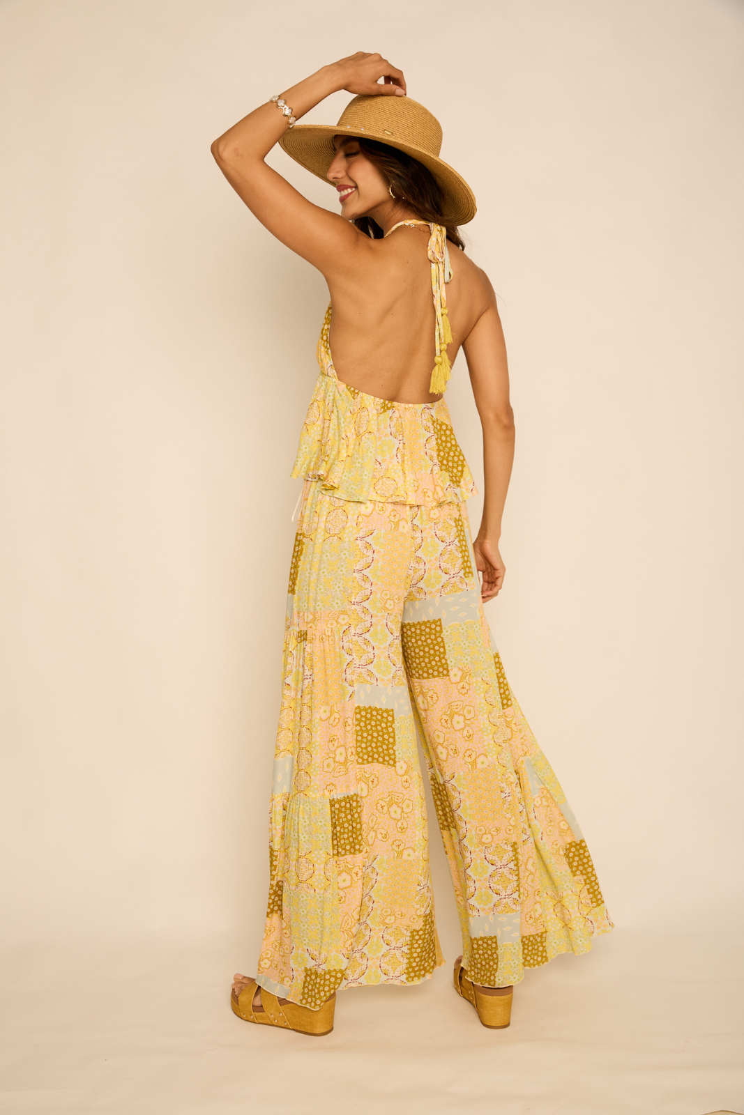 Alisha Pattern Tie Top