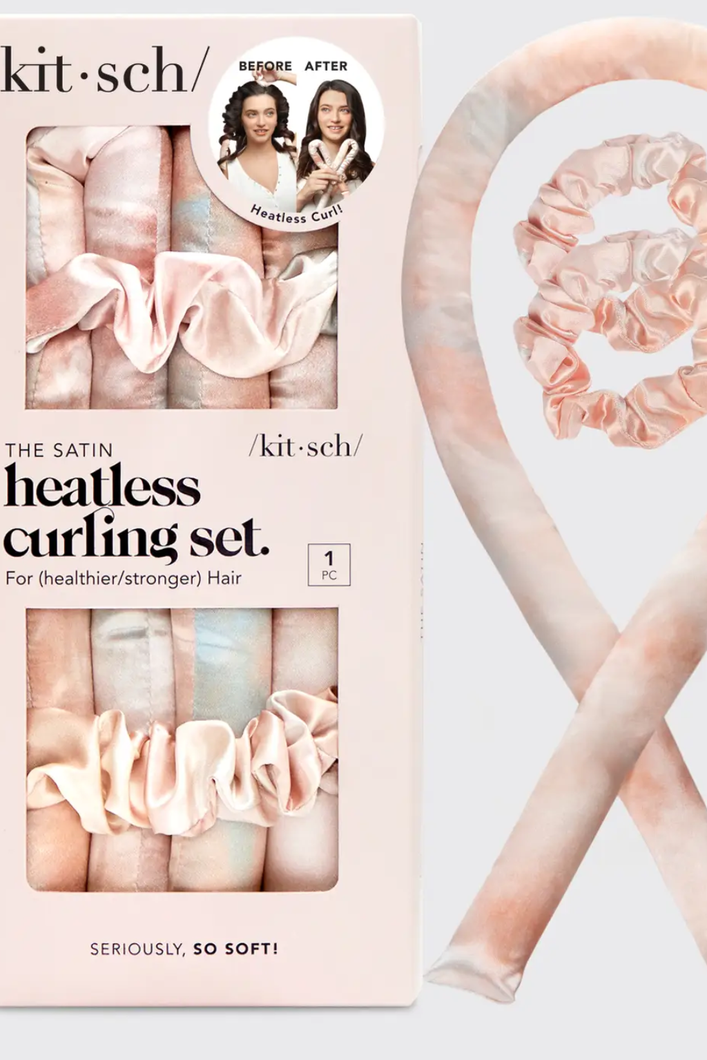 Satin Heatless Curling Set