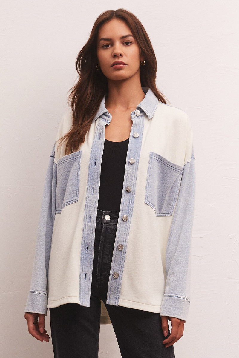 Z Supply All Day Color Block Sweatshirt - fab'rik