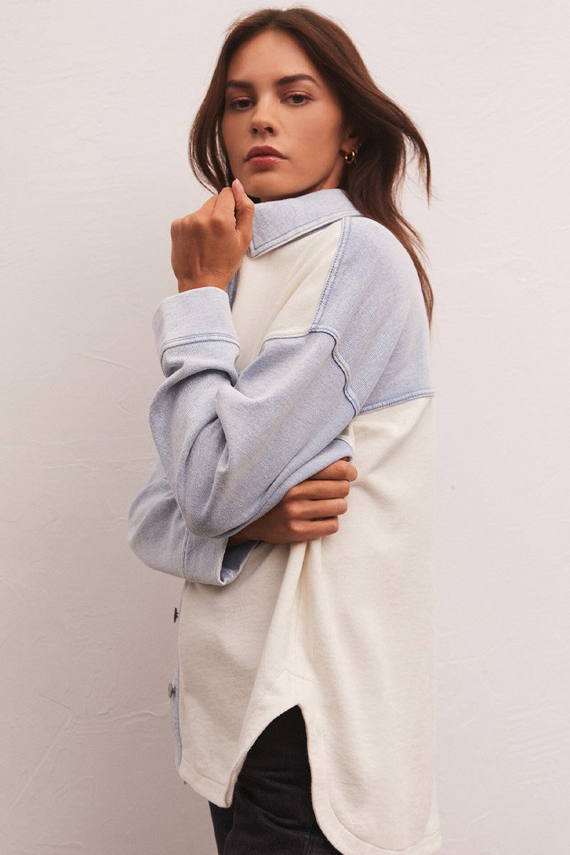 Z Supply All Day Color Block Sweatshirt - fab'rik