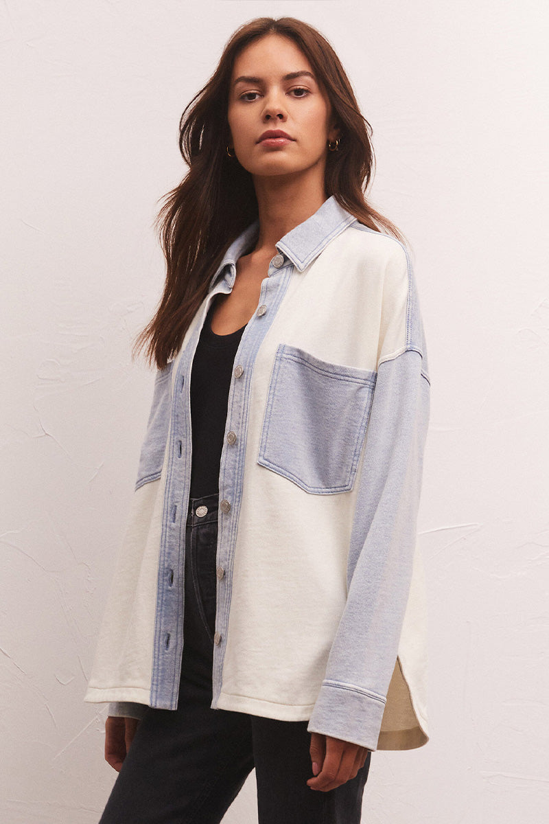 Z Supply All Day Color Block Sweatshirt - fab'rik