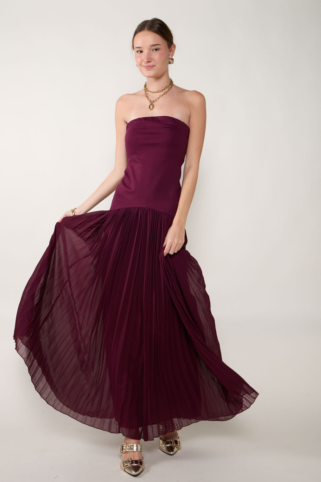 chinese dress ladies Elizabeth Floral Velvet Flocked Mesh Maxi Gown – Scarlett & Jo main image 0