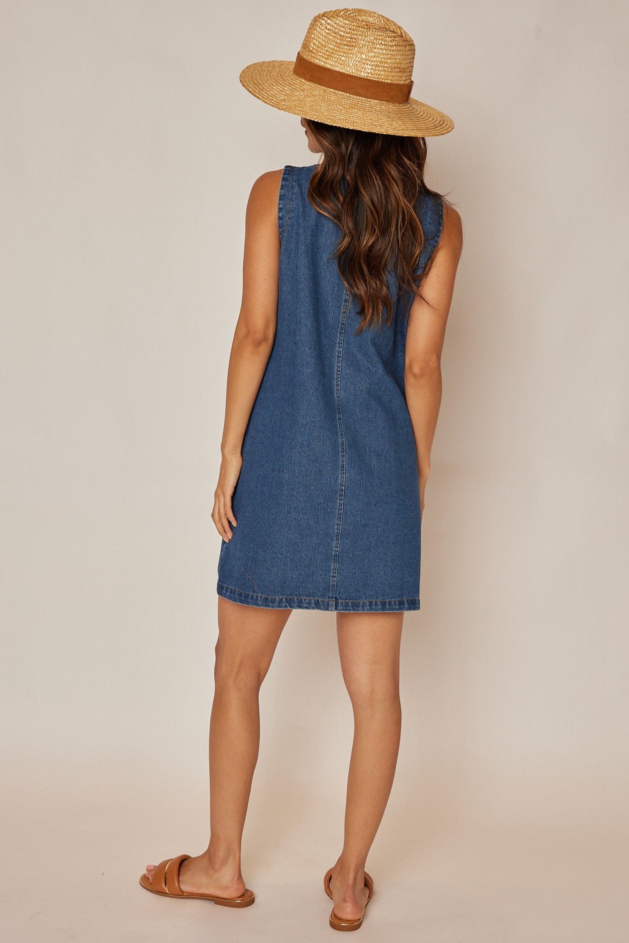 Gabi Button Up Mini Dress