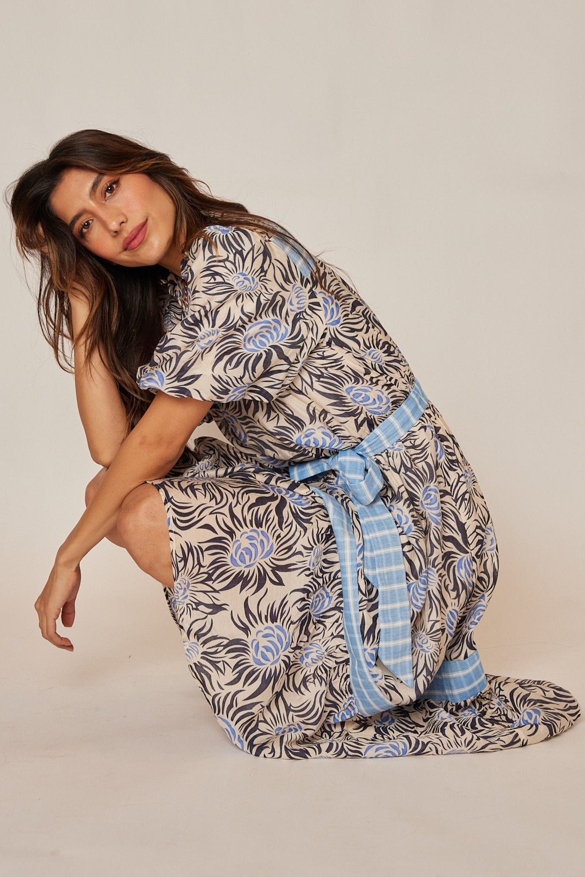 Janet Floral Midi Dress