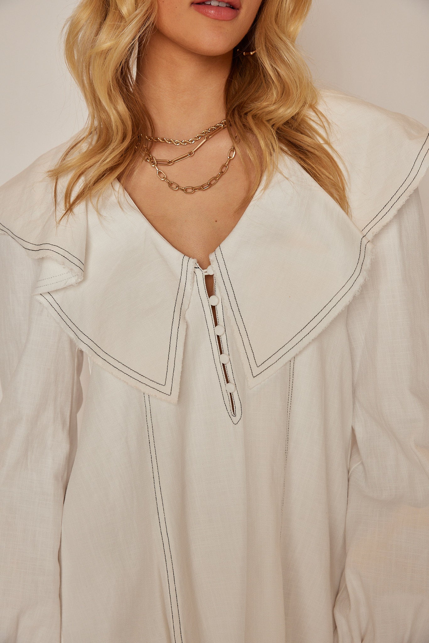 SALE - Karen Puff Sleeve Mini Dress