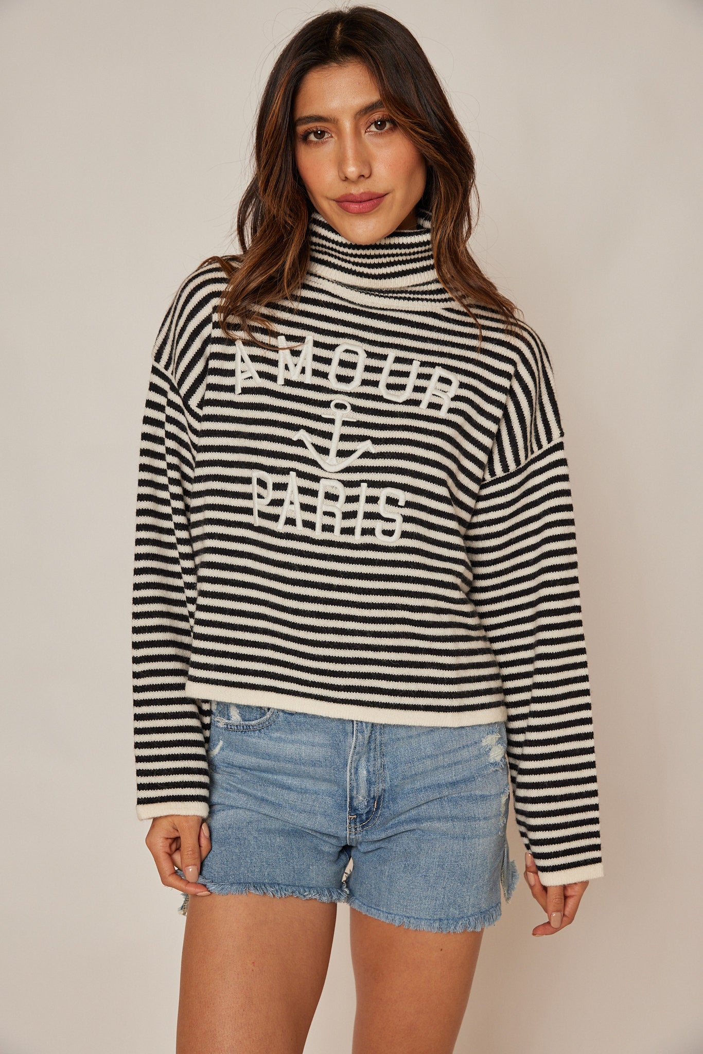 SALE - Cynthia "Amour Paris" Stripe Sweater