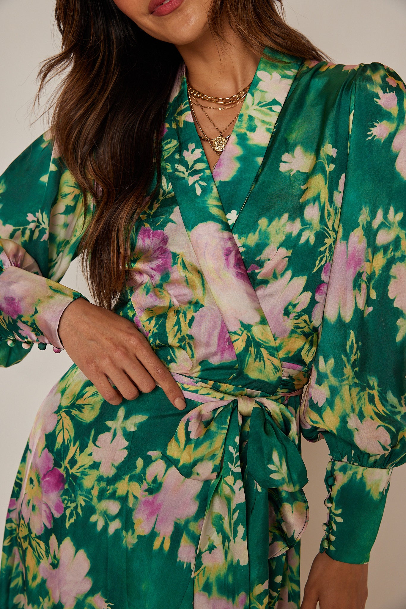 Arianna Floral Wrap Dress