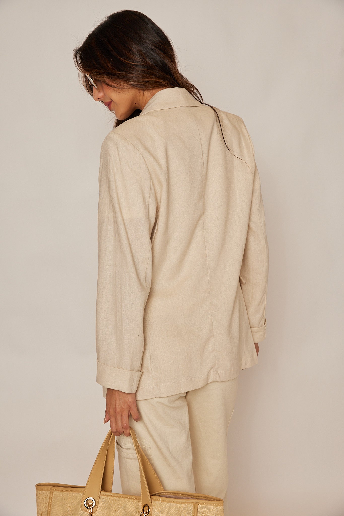 Bradley Light Linen Oversized Blazer