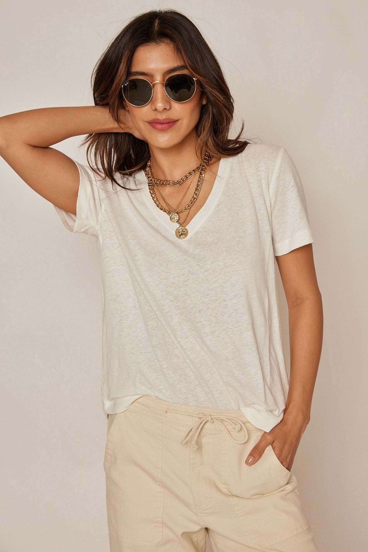 Alisha V-Neck Tee