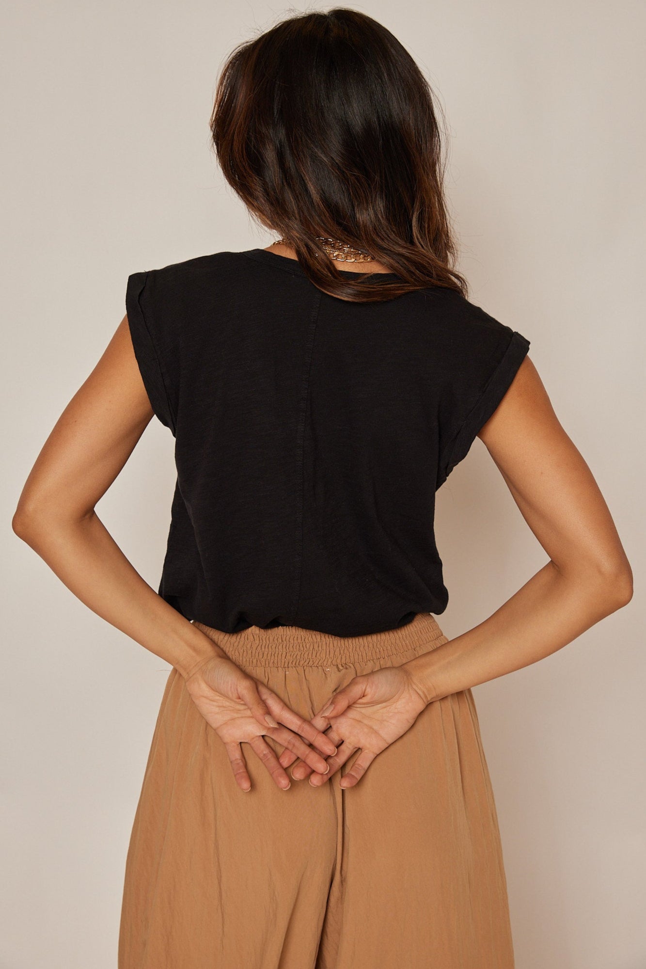 Gigi Garment Dye Sleeveless Tee