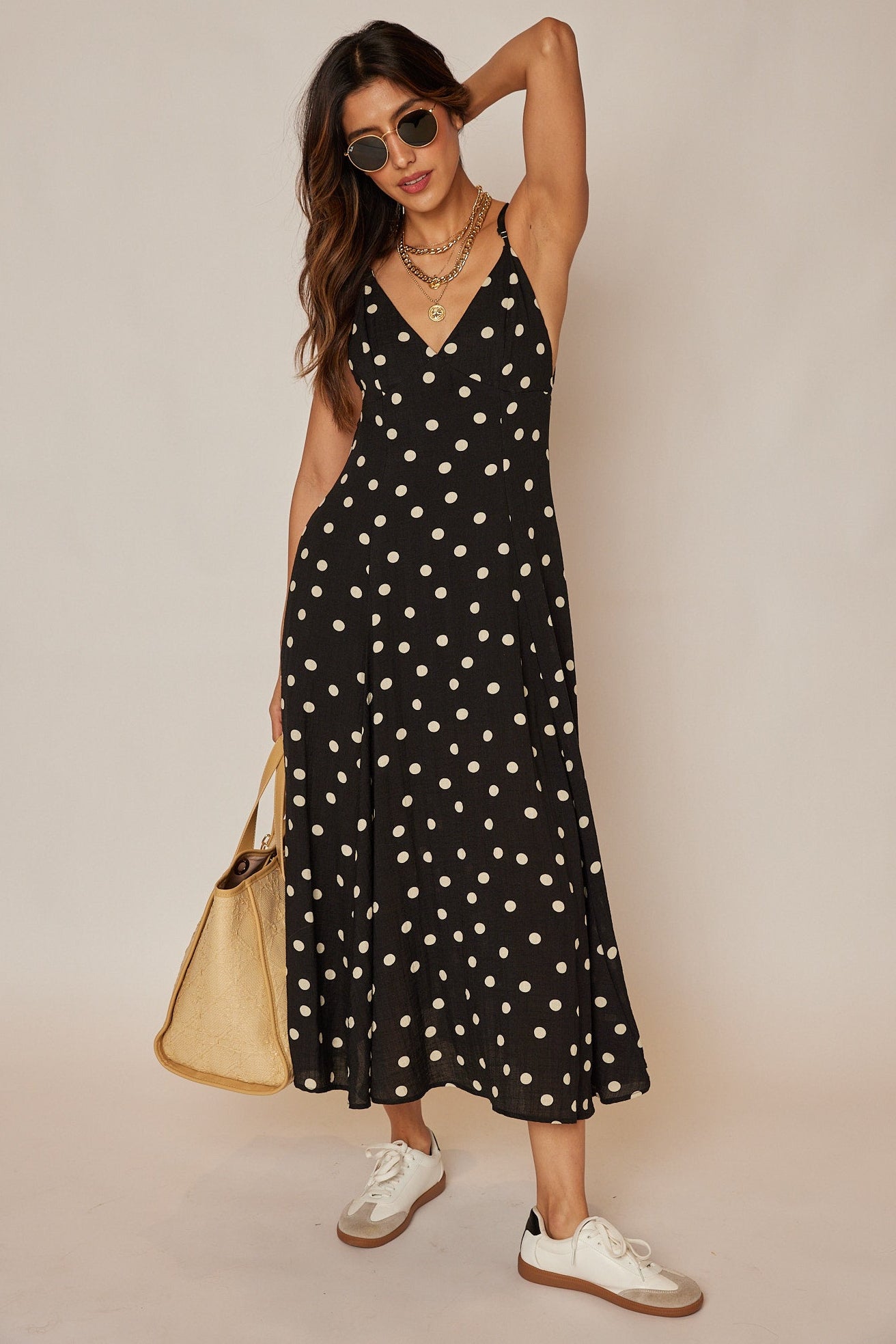 Barrett Polka Dot Midi Dress