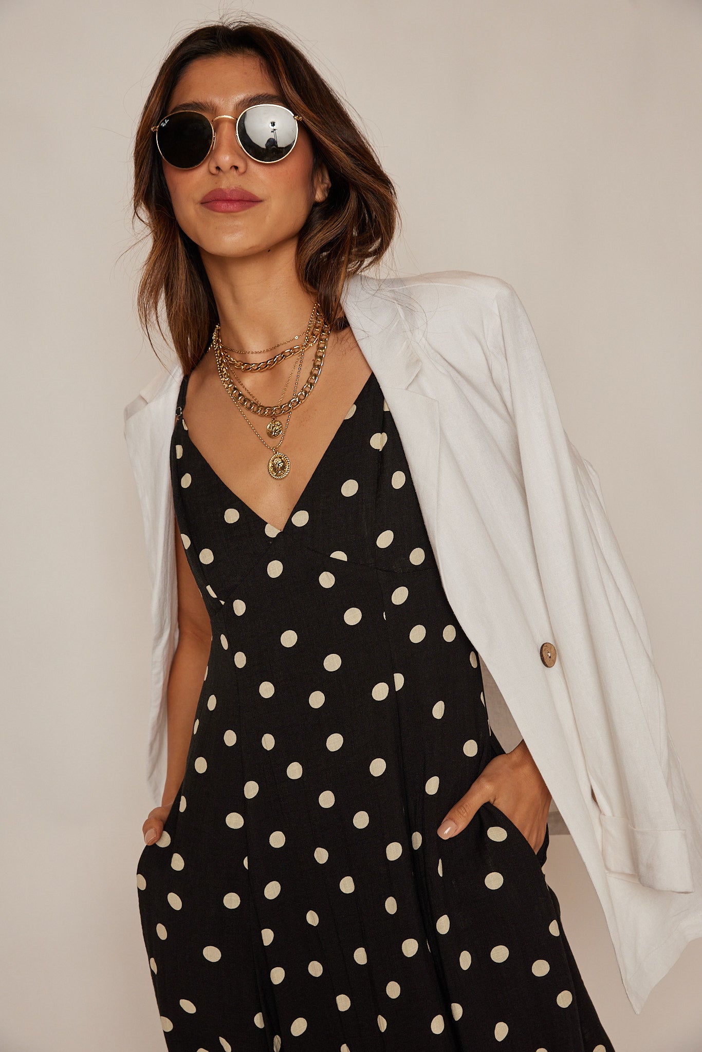 SALE - Bradley Light Linen Oversized Blazer