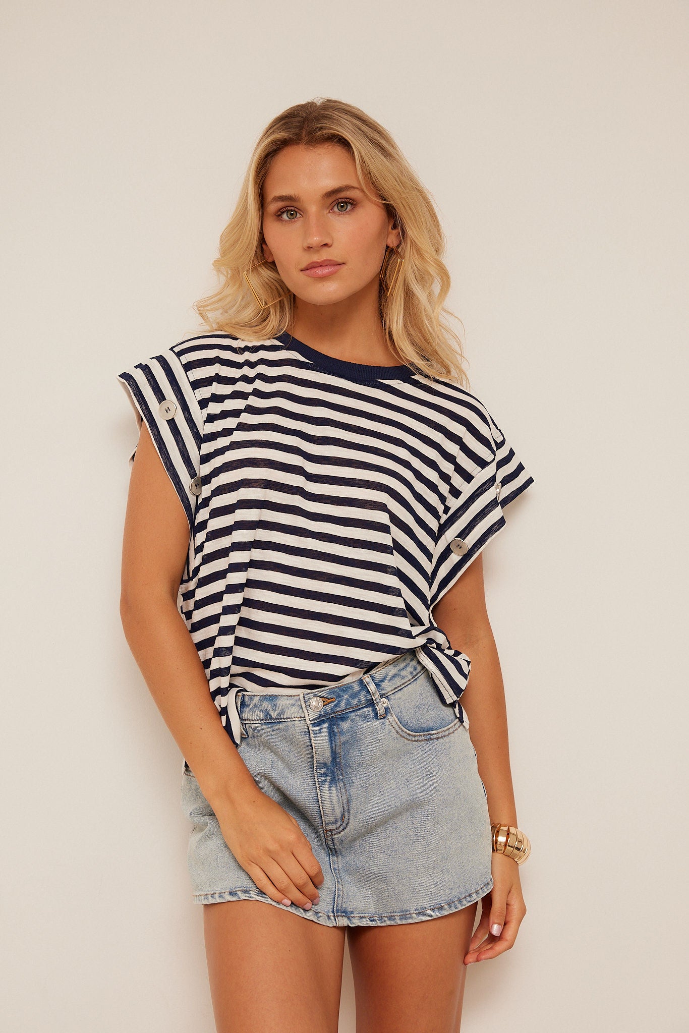 Pennon Denim Mini Skort