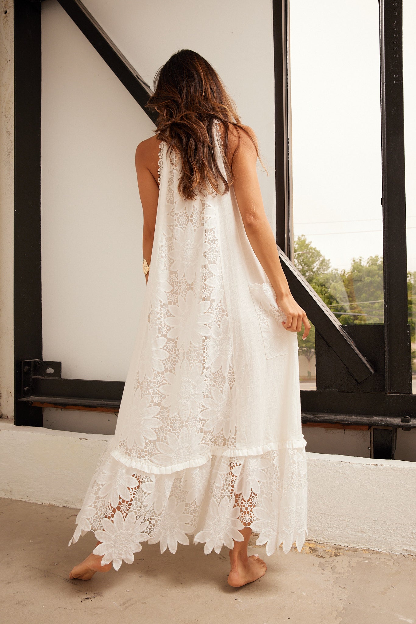 Ginny Lace Detail Maxi Dress