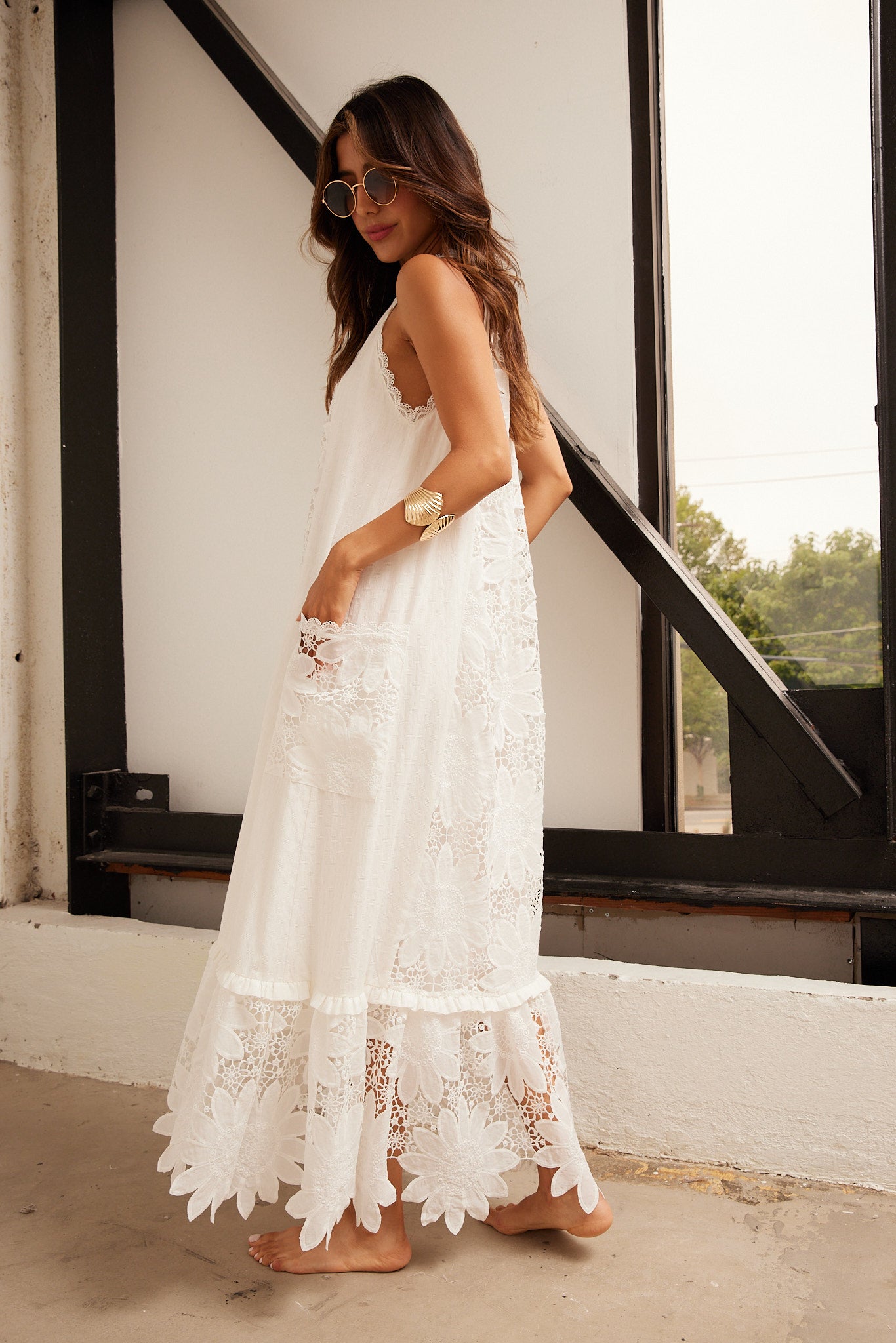 Ginny Lace Detail Maxi Dress