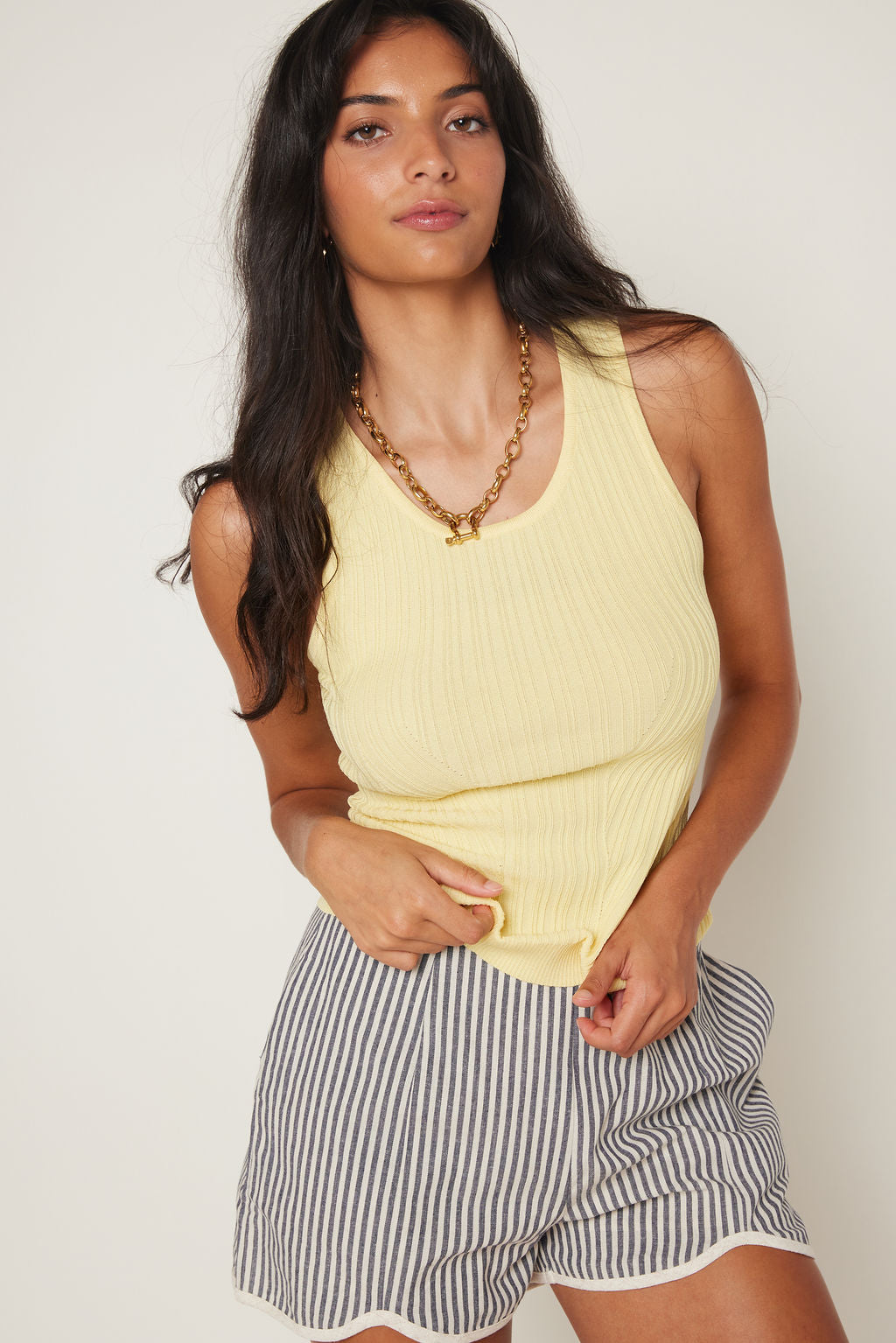 Bobbie Striped Contrast Shorts