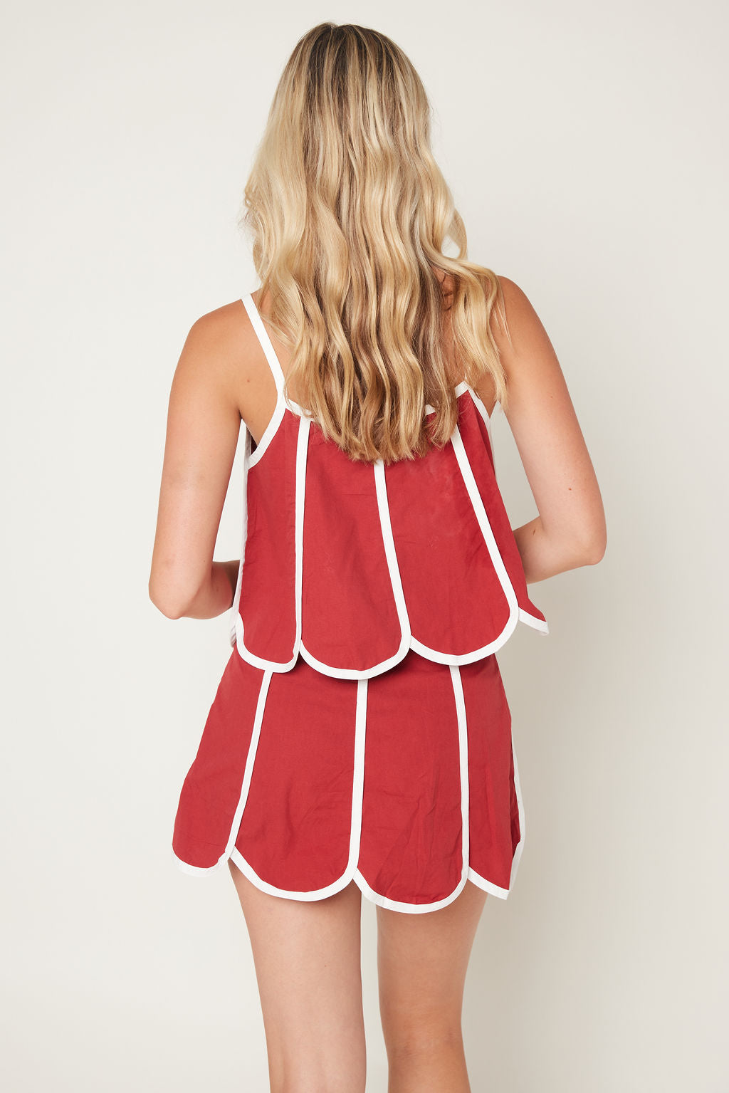 Alix Scalloped Hem Skirt