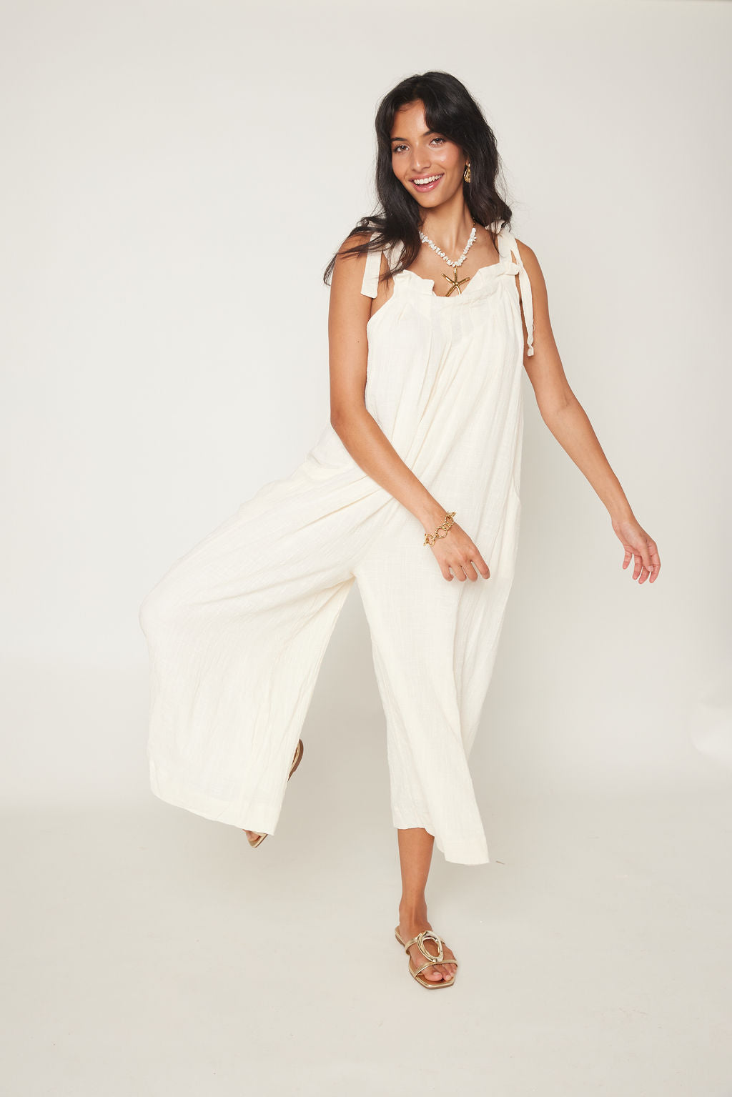 Candice Shoulder Tie Jumpsuit