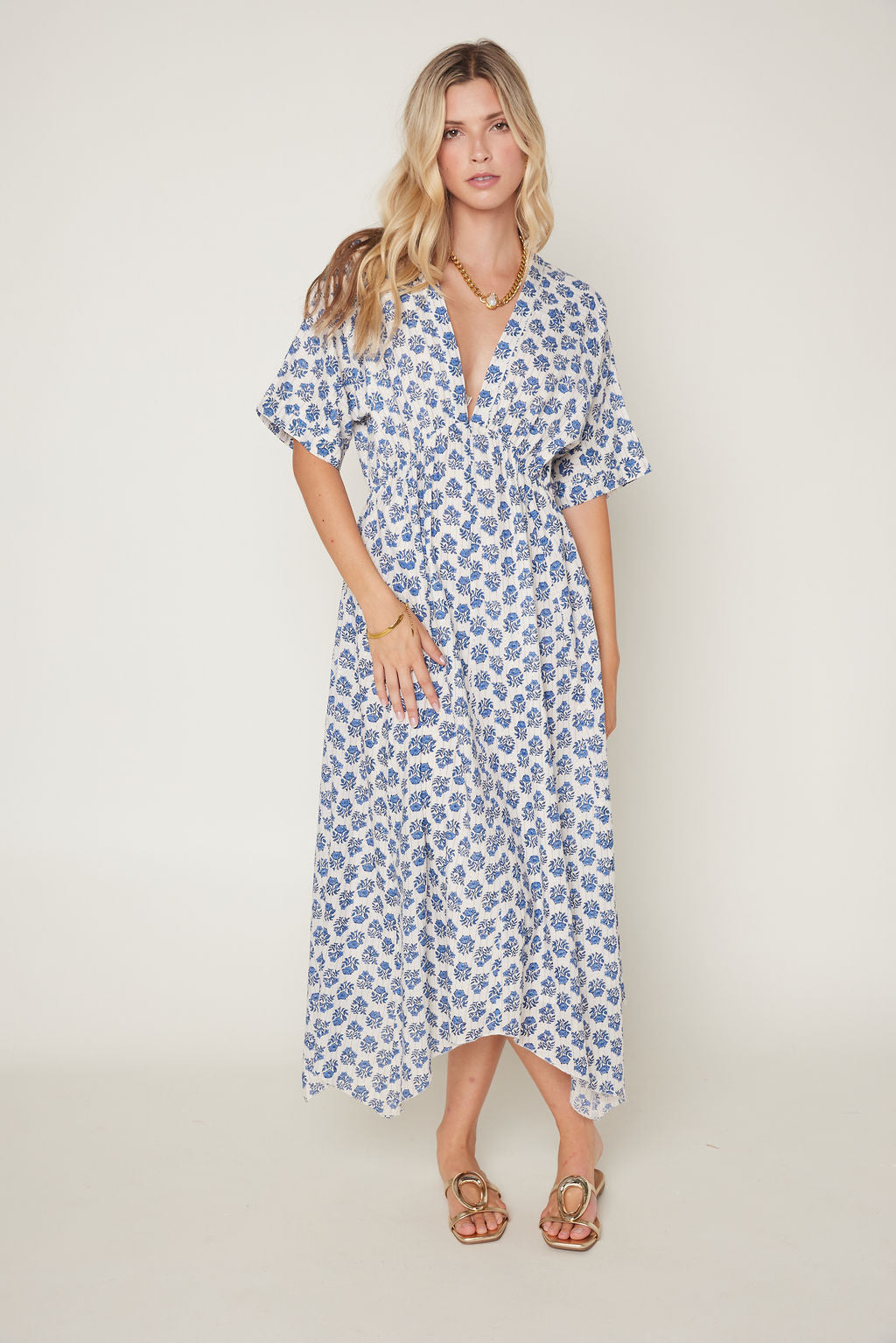 Audrey V Neck Maxi Dress