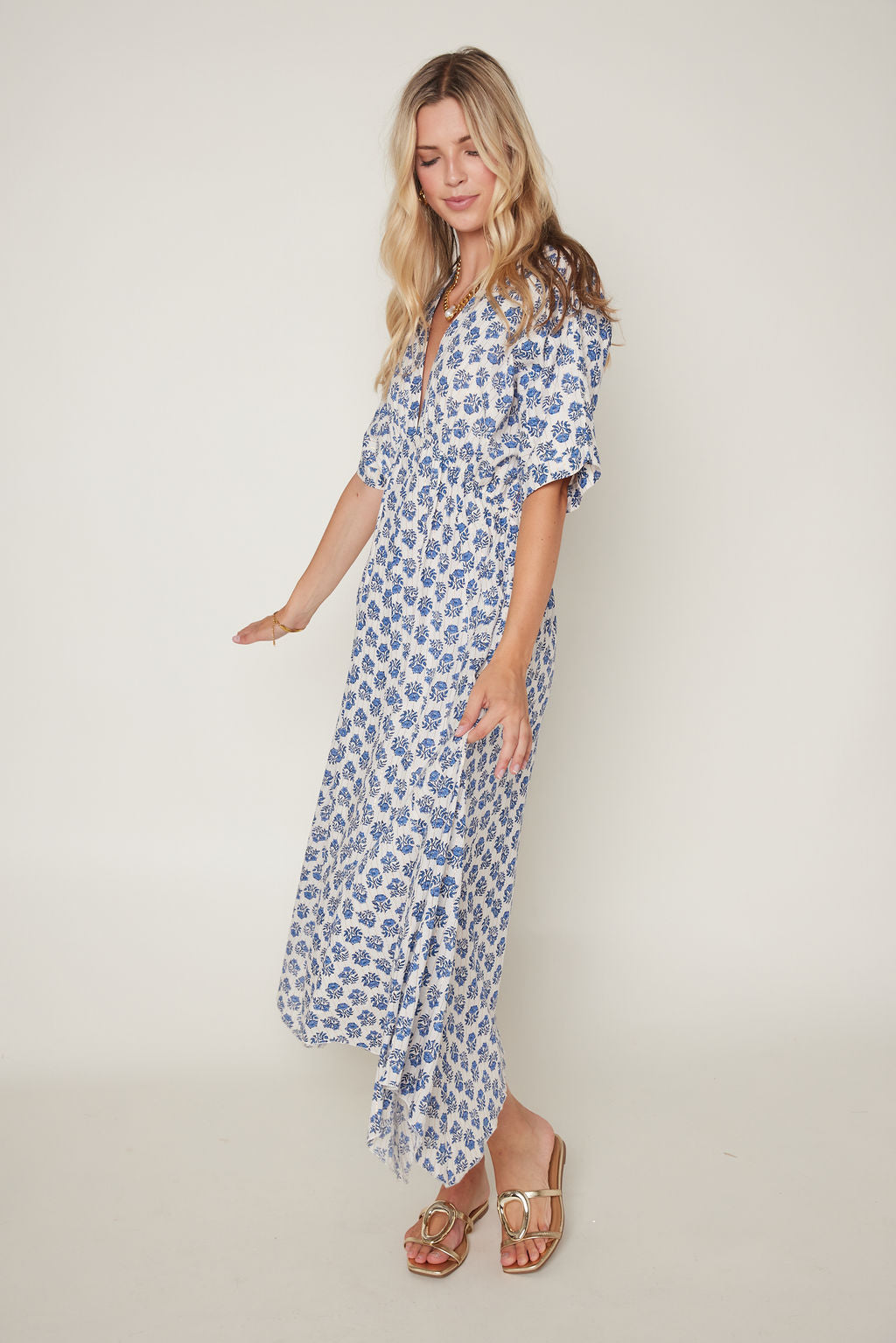 Audrey V Neck Maxi Dress
