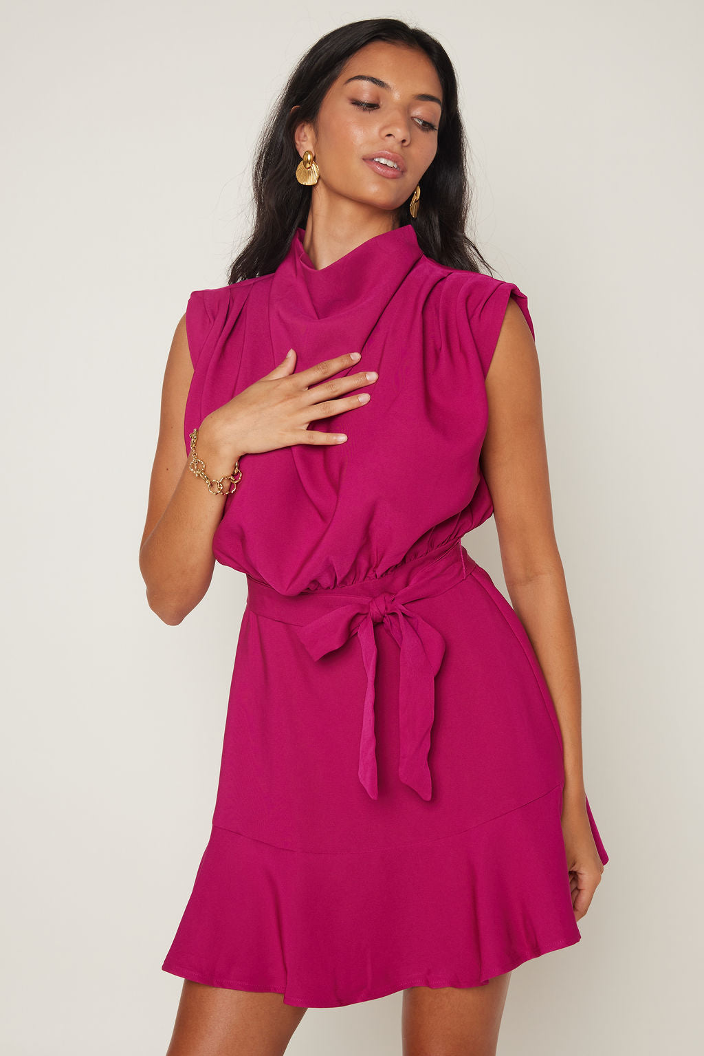 Quen Wrap Mini Dress