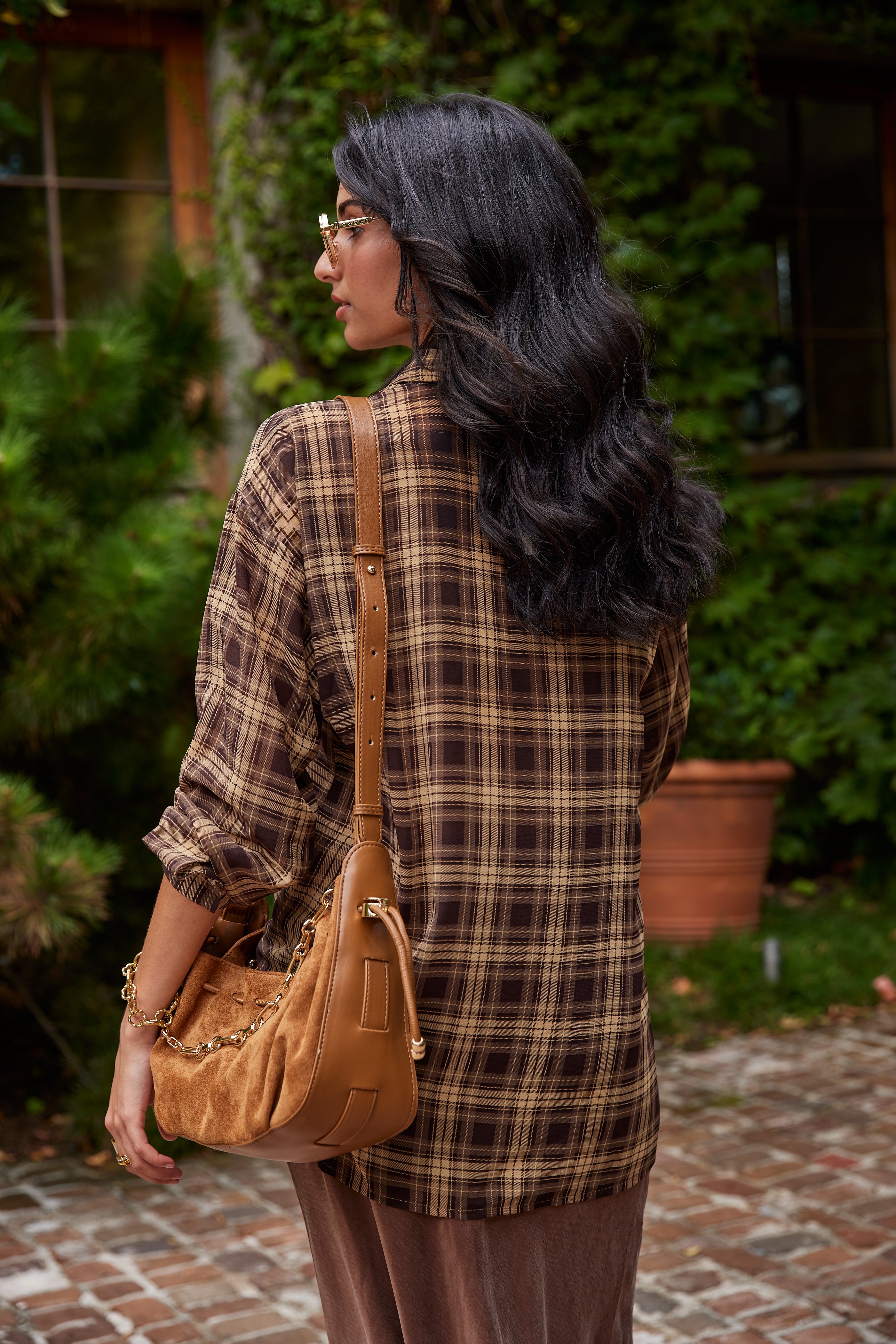 Esme Button Down Flanel Top